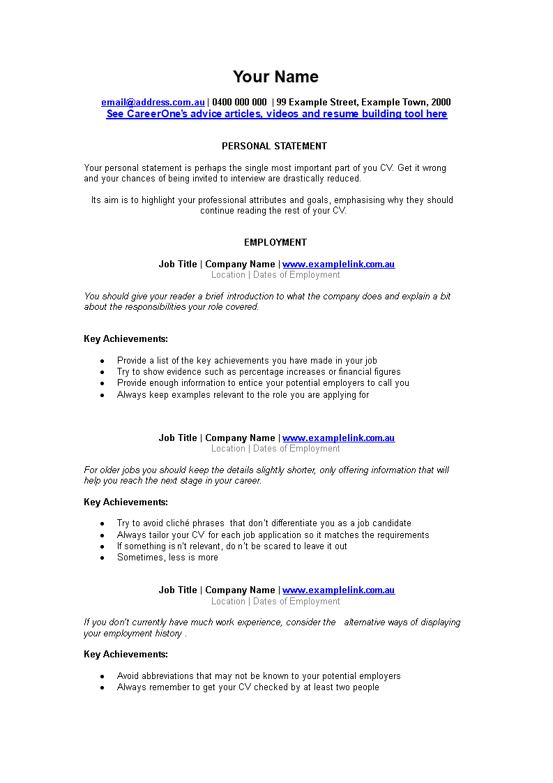 experienced it resume sample plantilla imagen principal