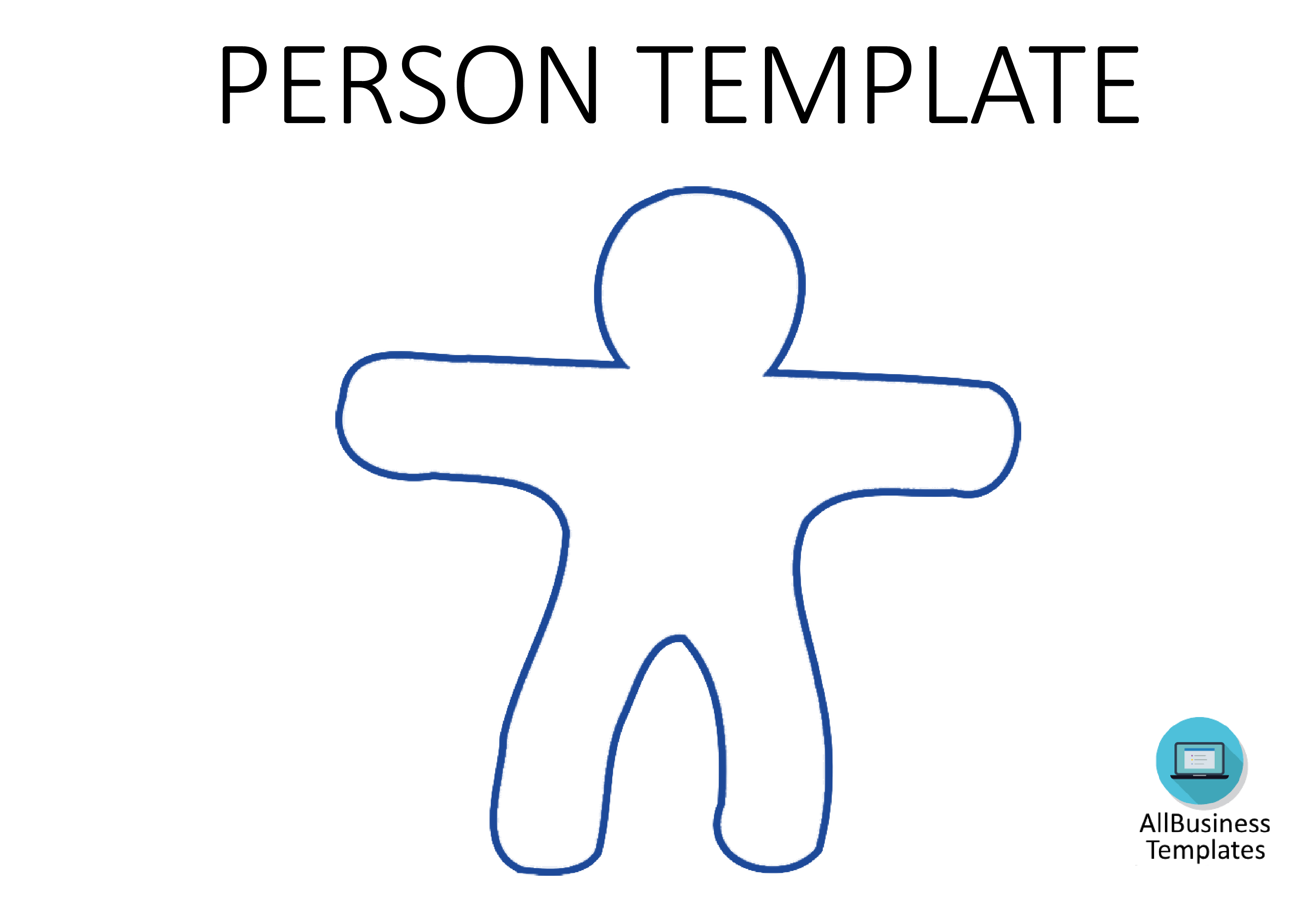 person template a4 landscape voorbeeld afbeelding 