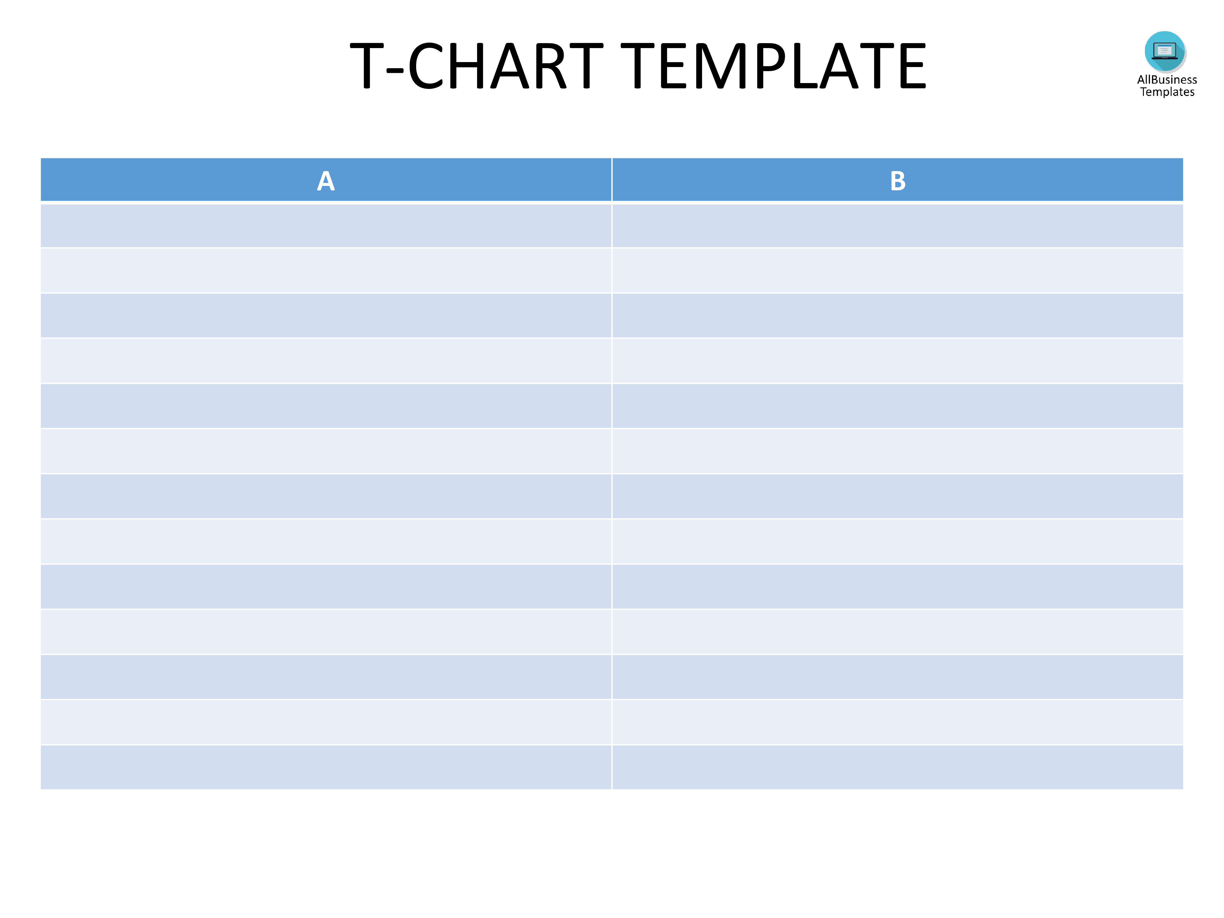 t chart powerpoint voorbeeld afbeelding 