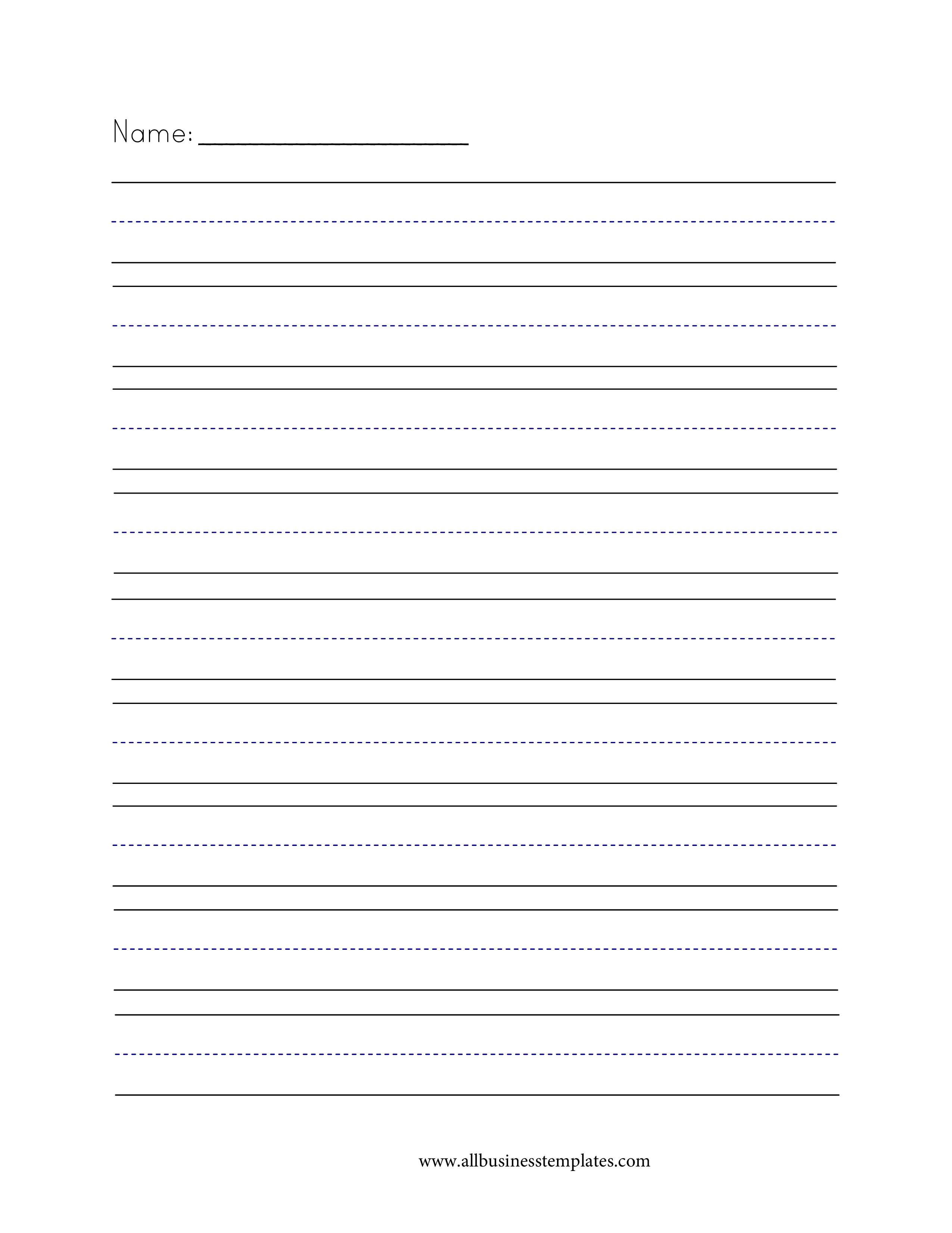 gelinieerd papier template