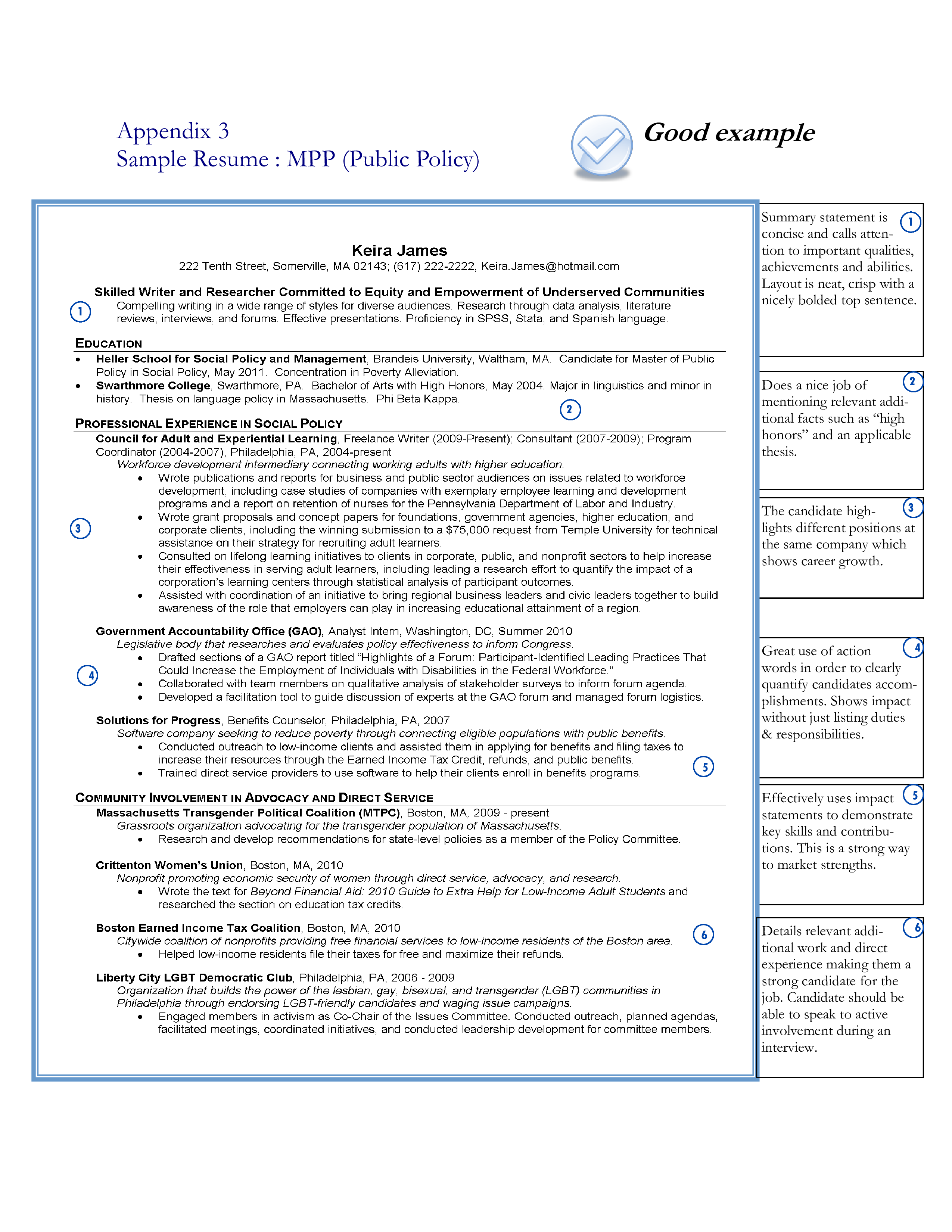 Professional Profile Resume main image