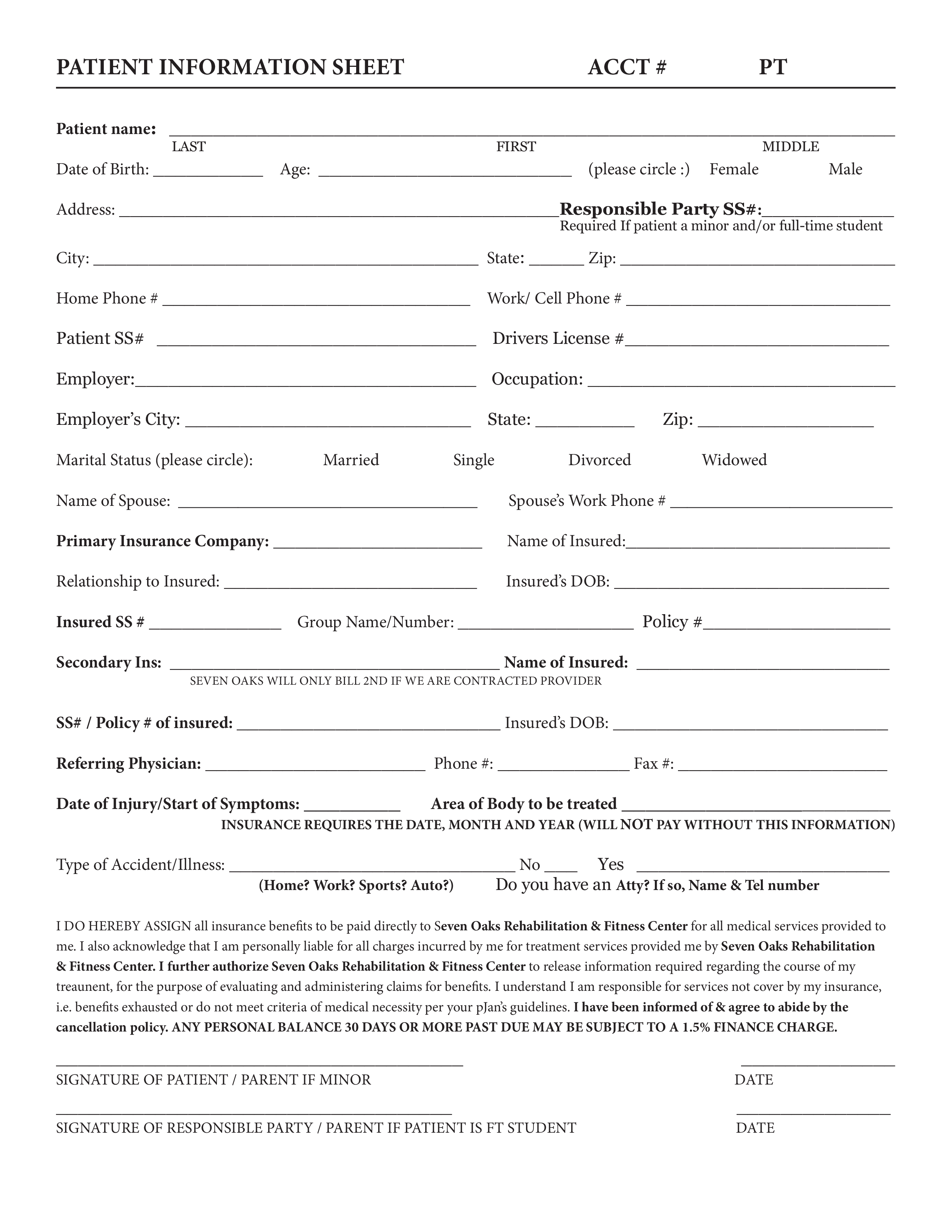 Patient Information Sheet main image