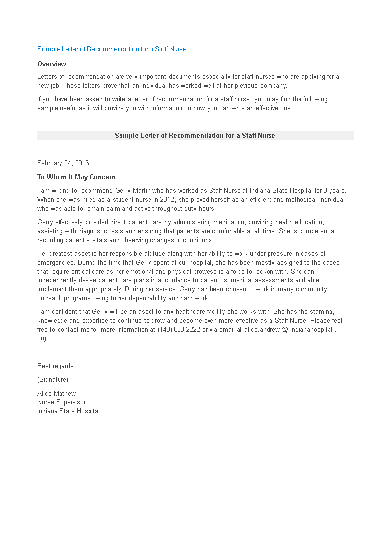 T l charger Gratuit Letter Of Recommendation For A Nursing Job t-l-charger-gratuit-letter-of-recommendation-for-a-nursing-job
