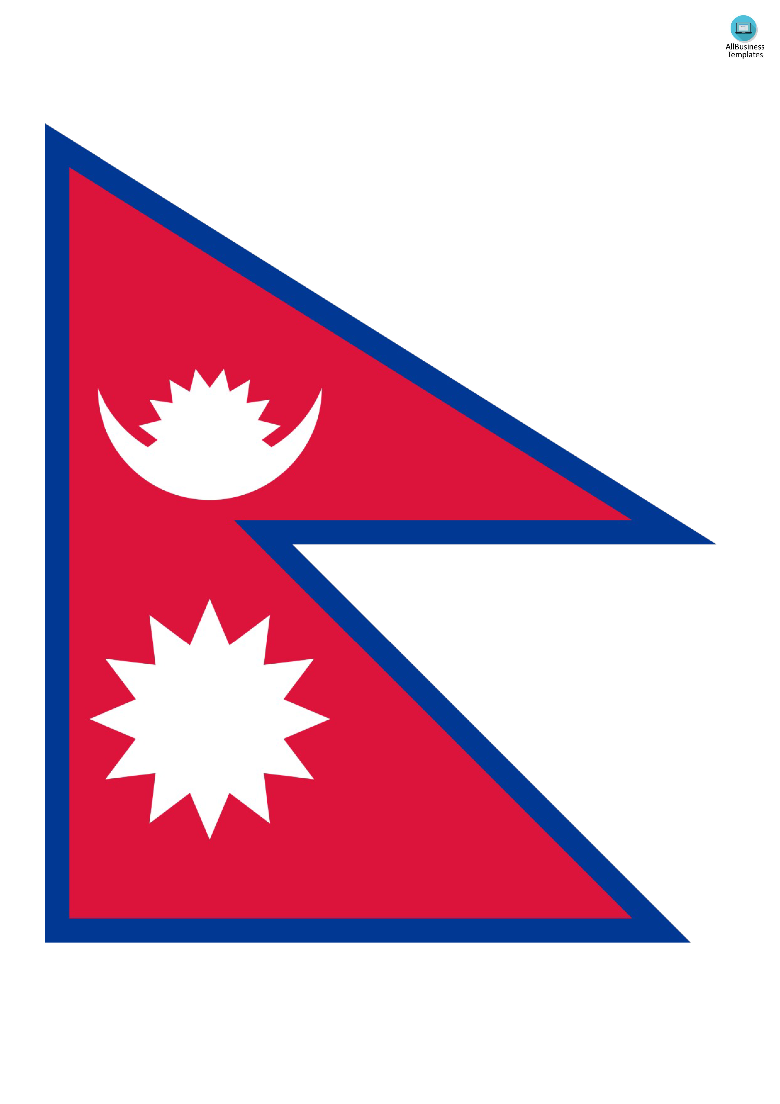 Nepal Flag 模板