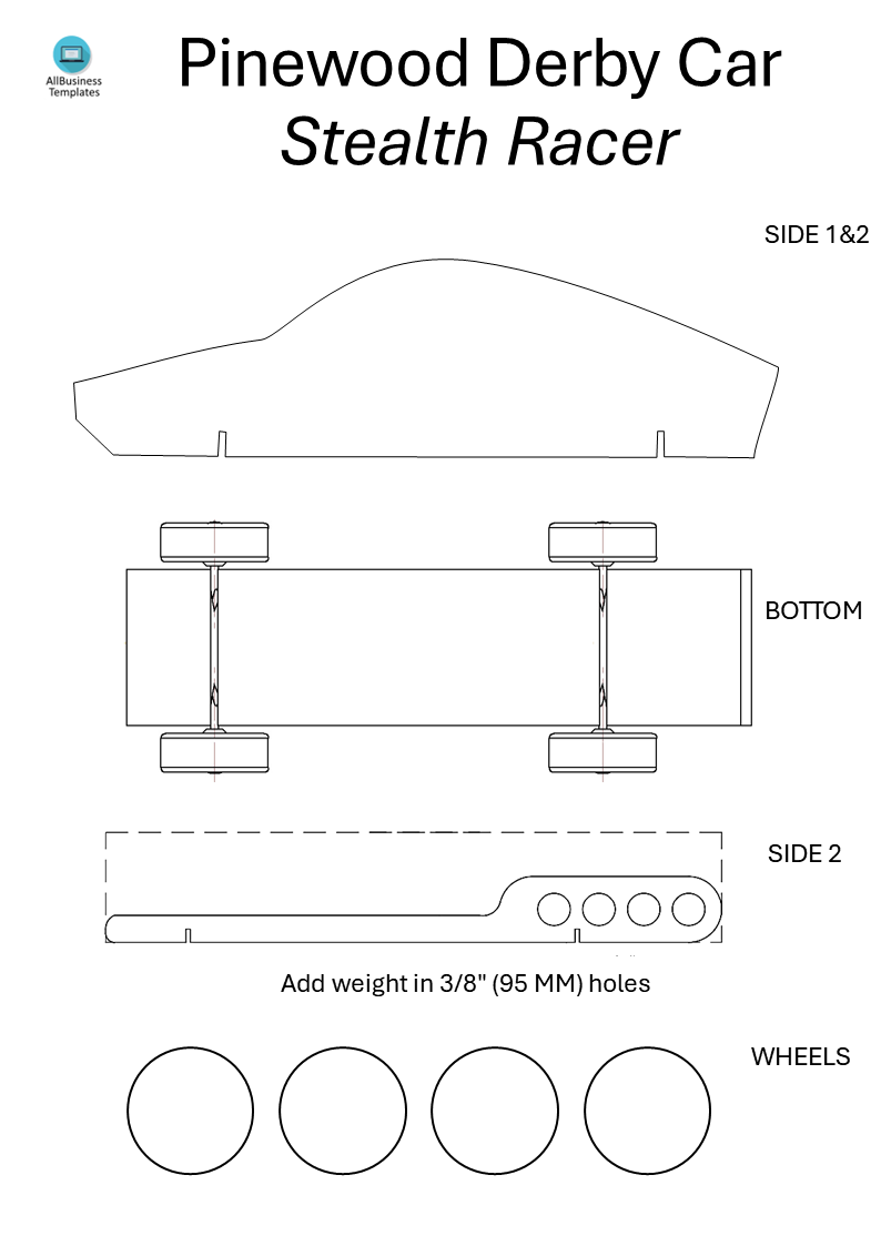 pinewood derby car designs Hauptschablonenbild