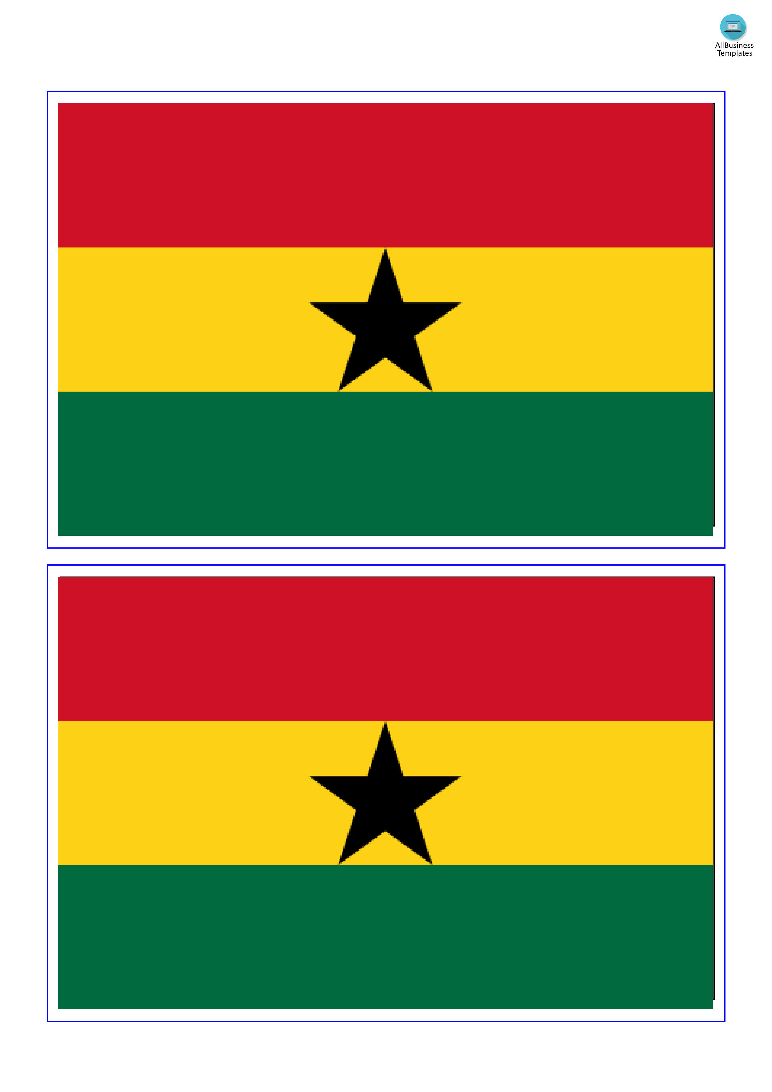 ghana flag Hauptschablonenbild