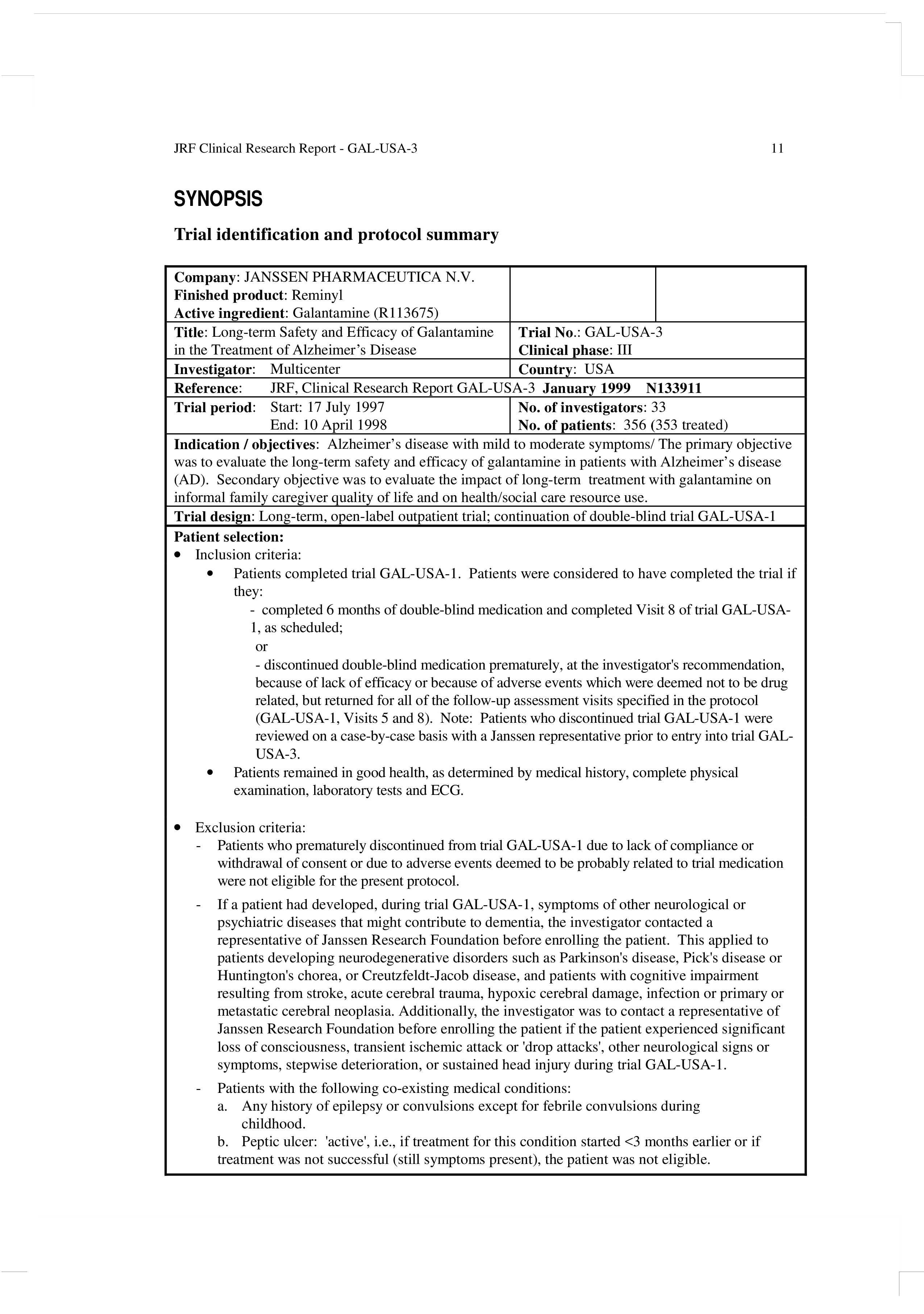 clinical research report synopsis plantilla imagen principal