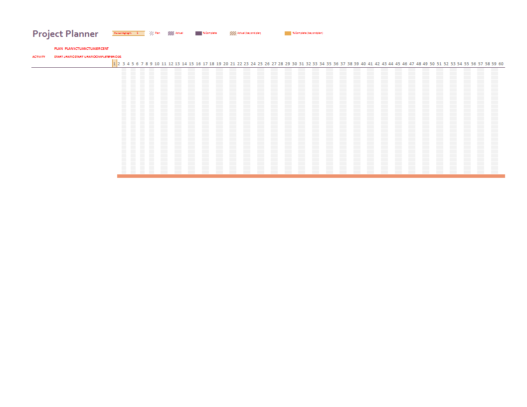 gantt chart template excel worksheet plantilla imagen principal