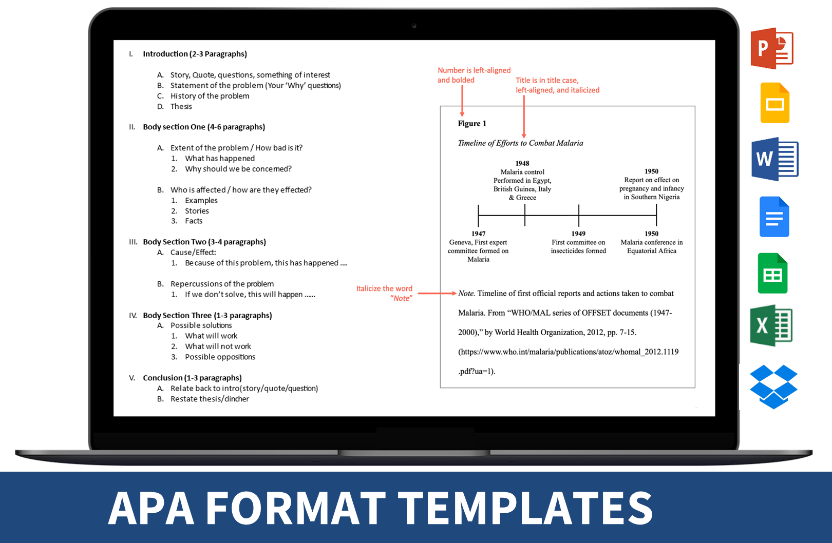 APA format template