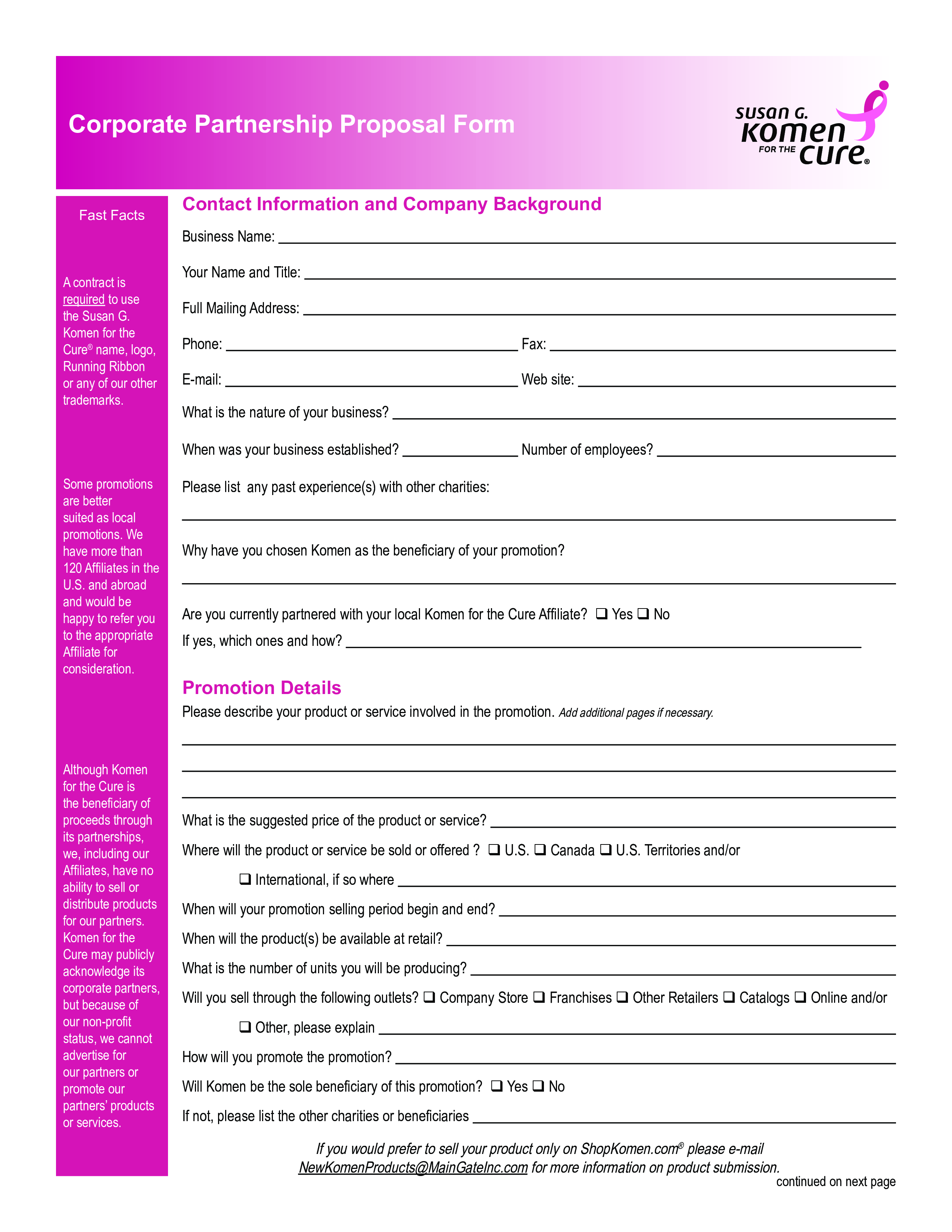 corporate partnership template