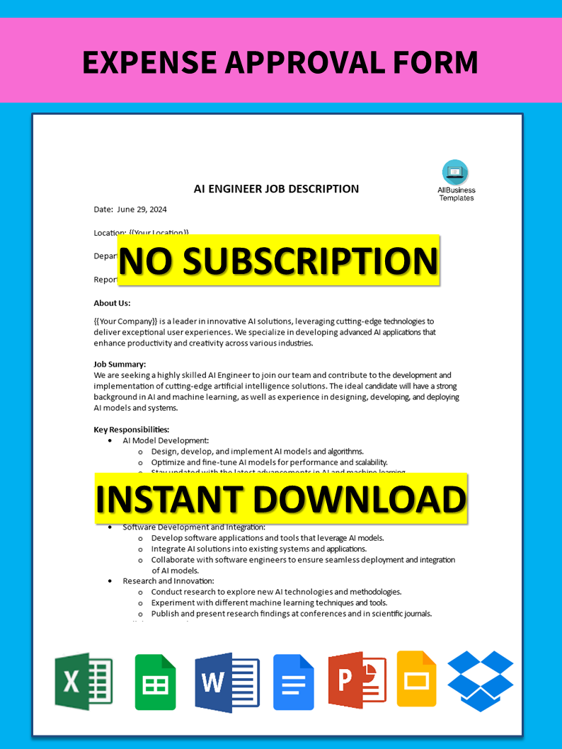 expense approval form template