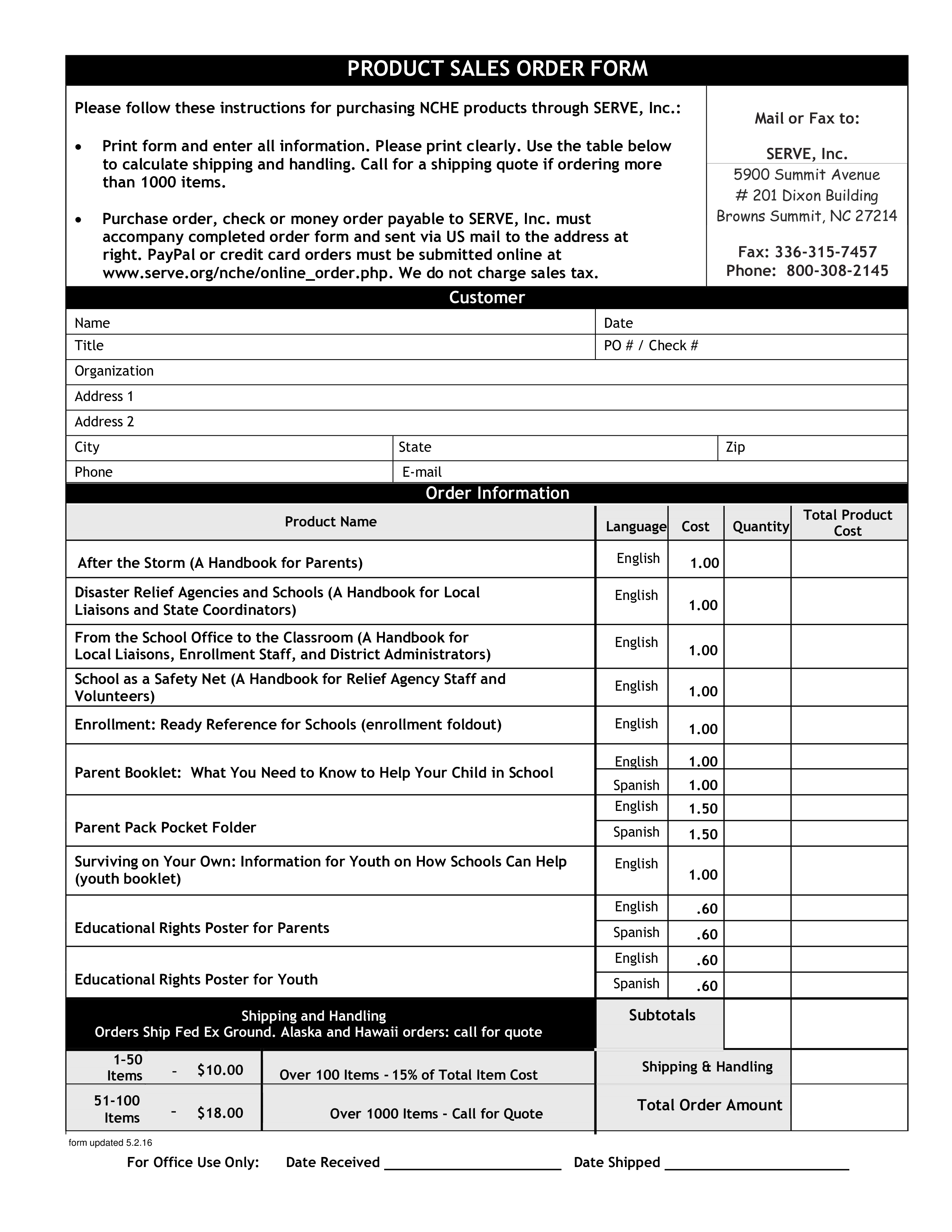 Product Order Form Templates At Allbusinesstemplates