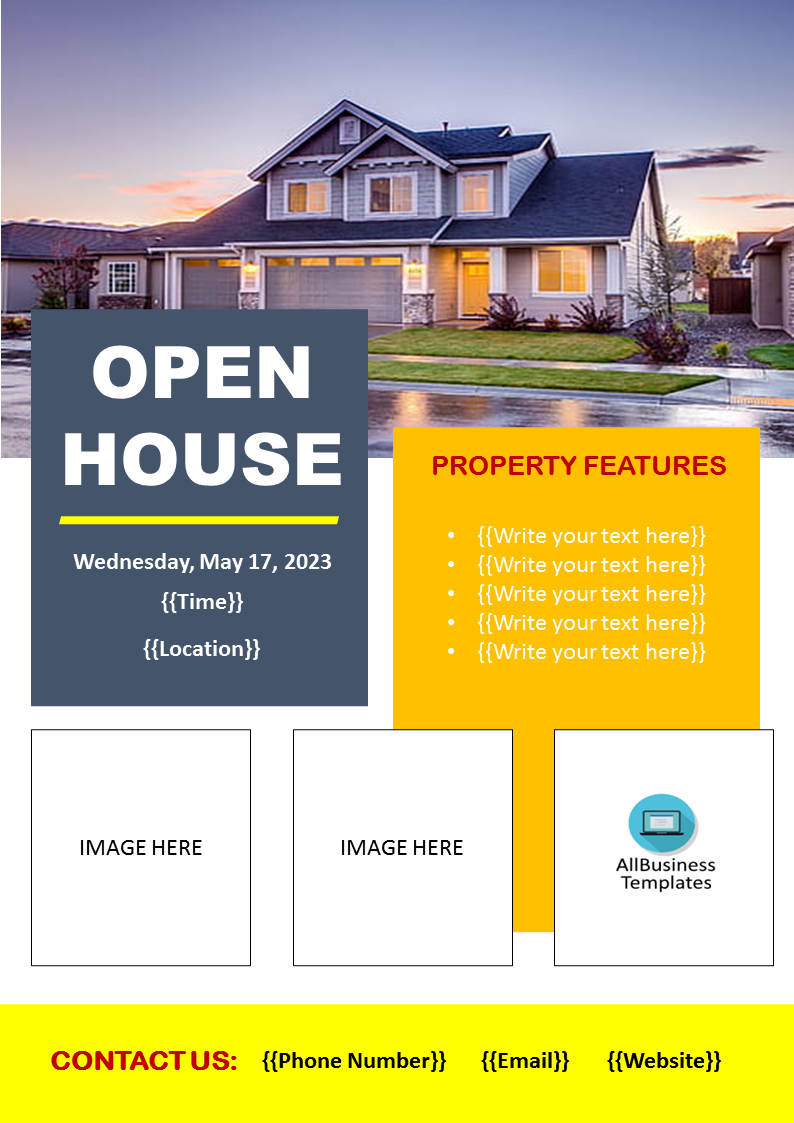 open house flyer template