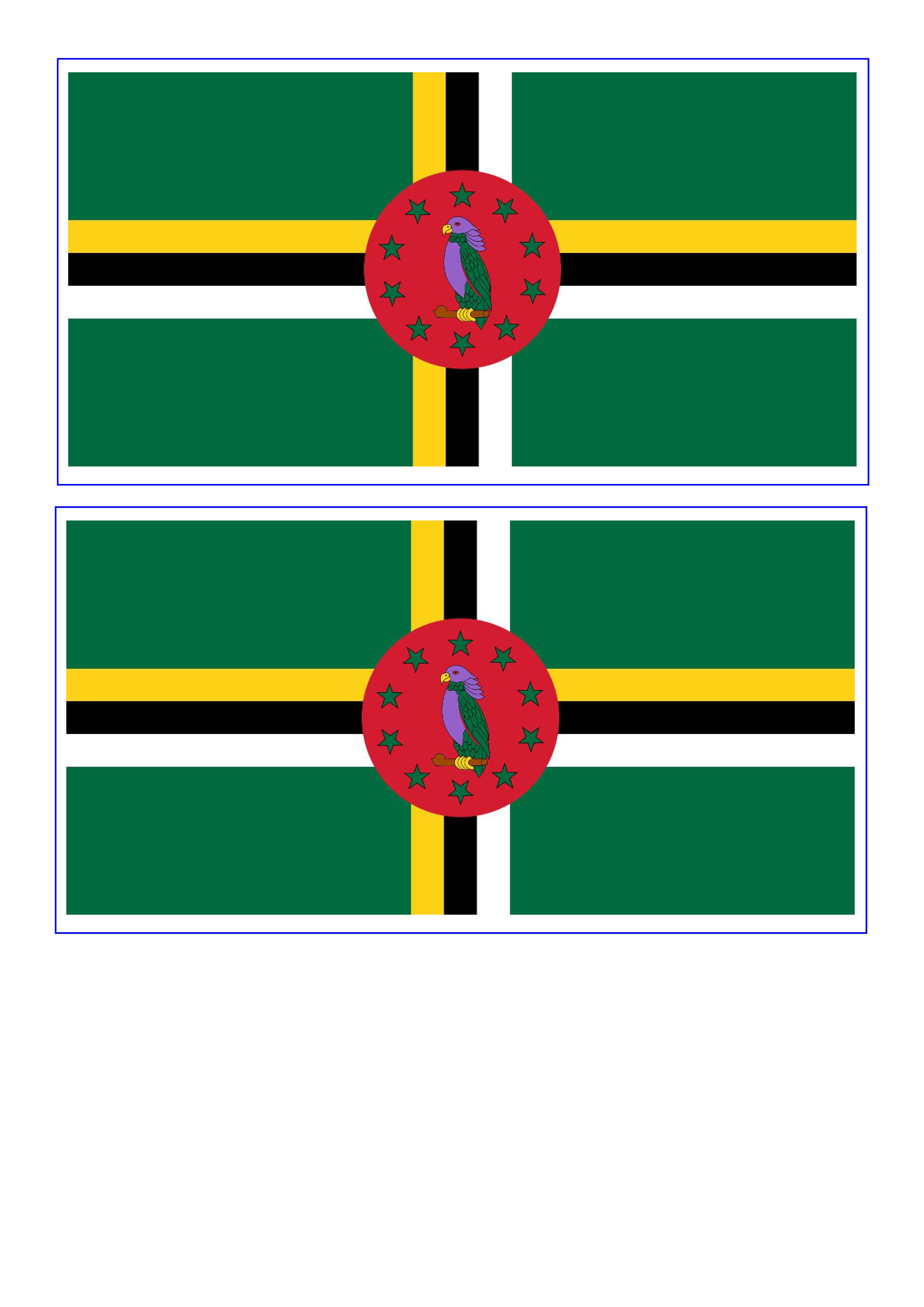 dominica flag plantilla imagen principal