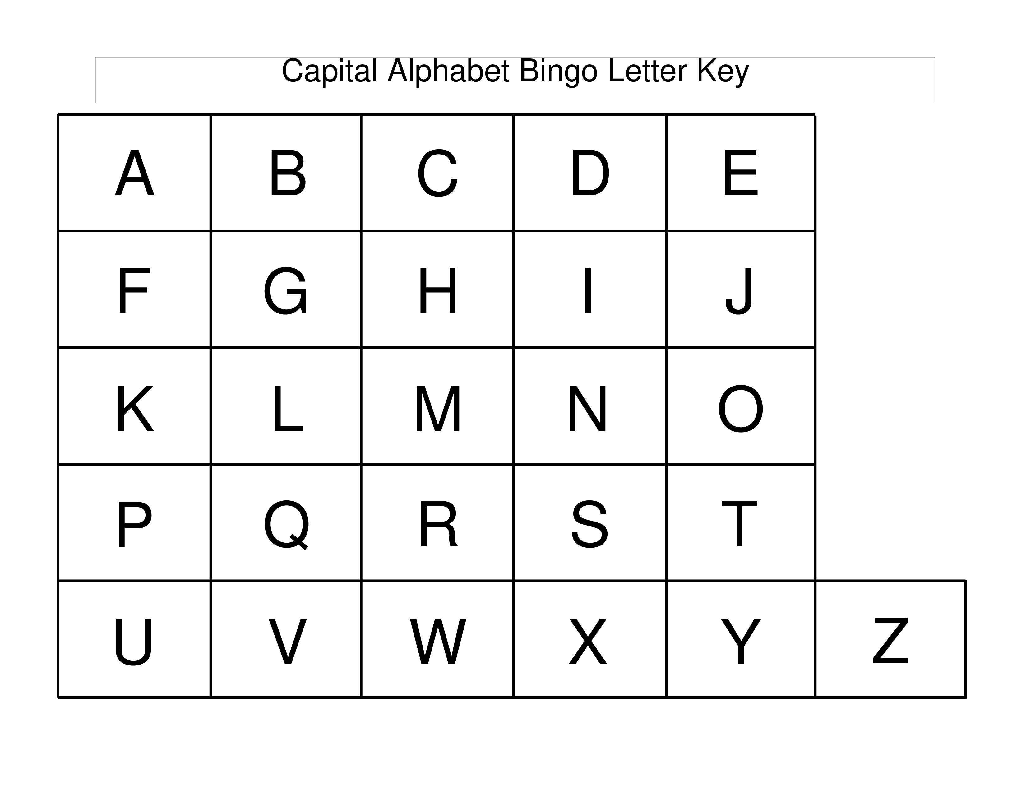 Printable Block Alphabet Letters main image