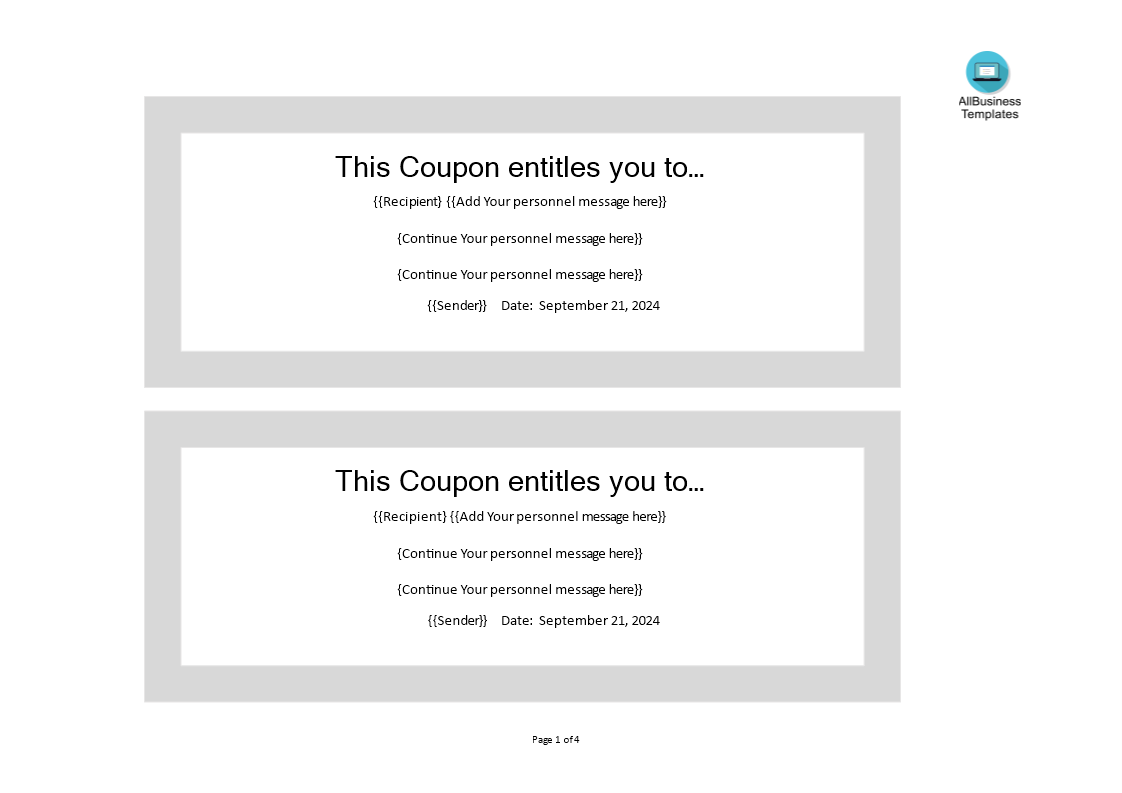 Kostenloses Free Coupon Template Word Pertaining To Love Coupon Template For Word