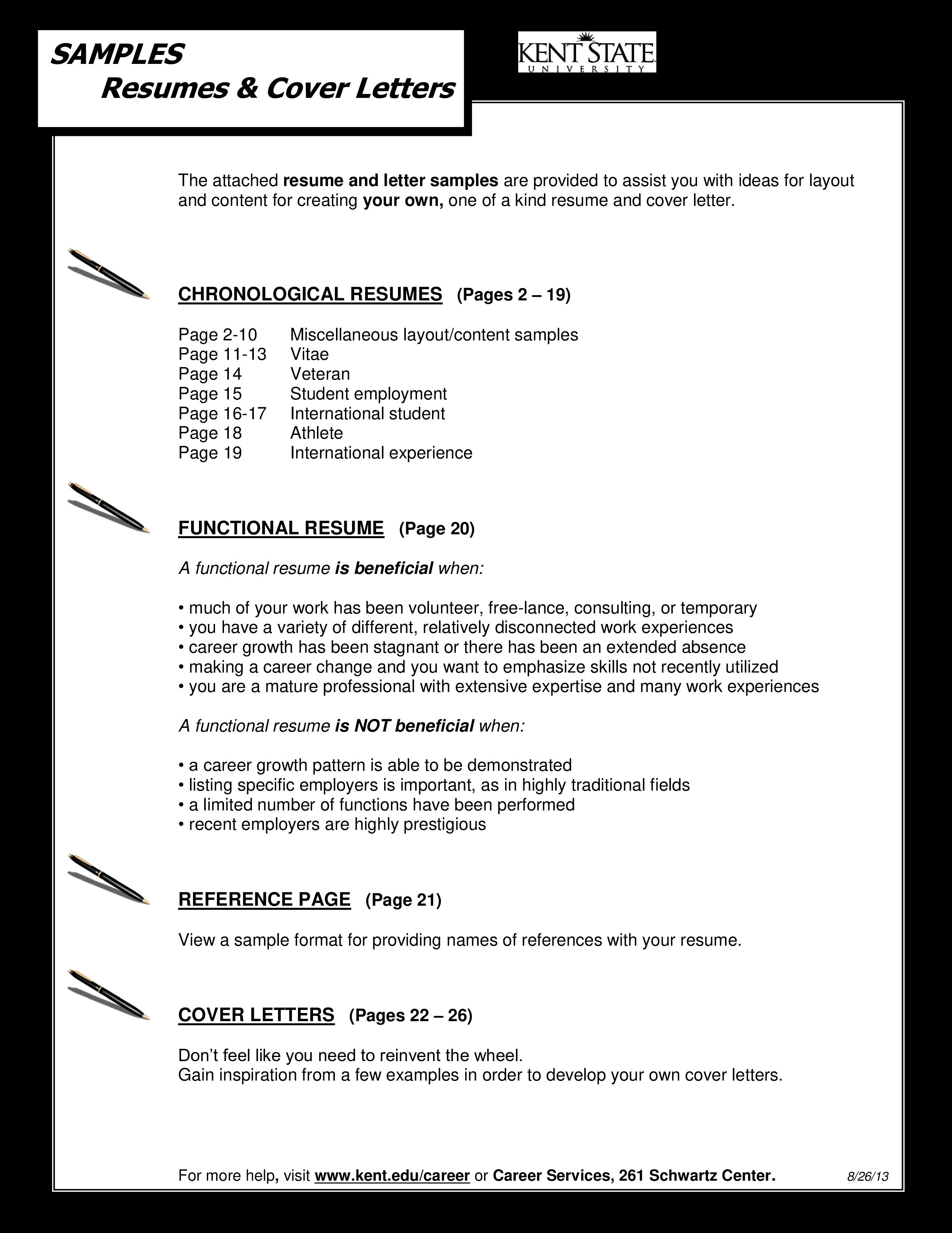 resume template long career