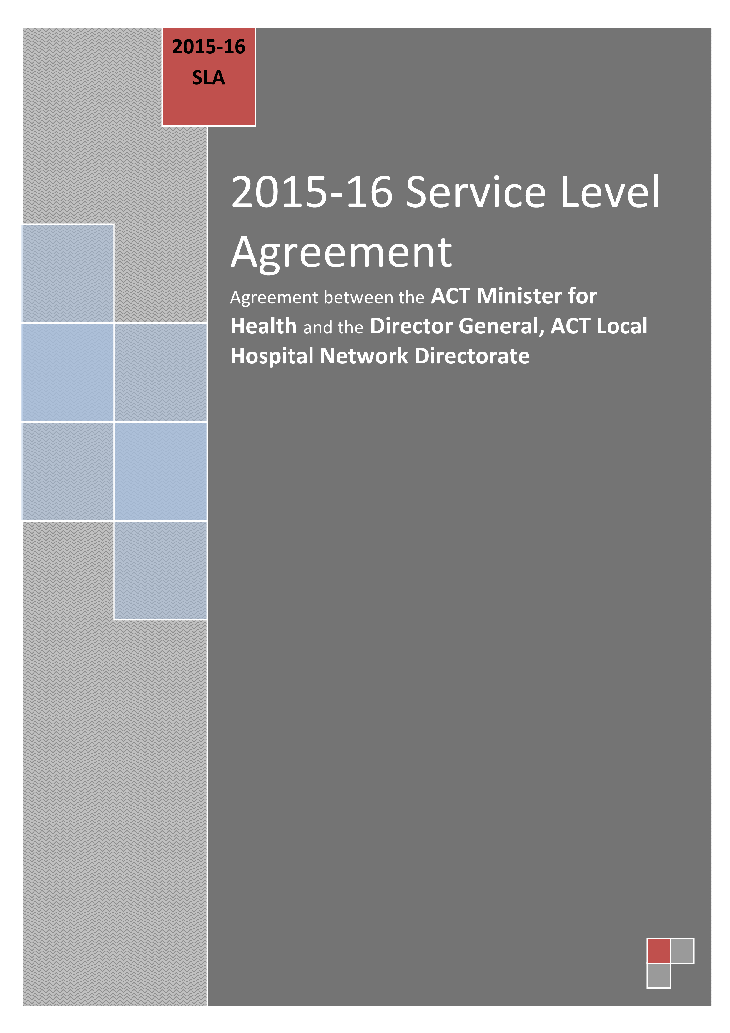 service level agreement healthcare Hauptschablonenbild