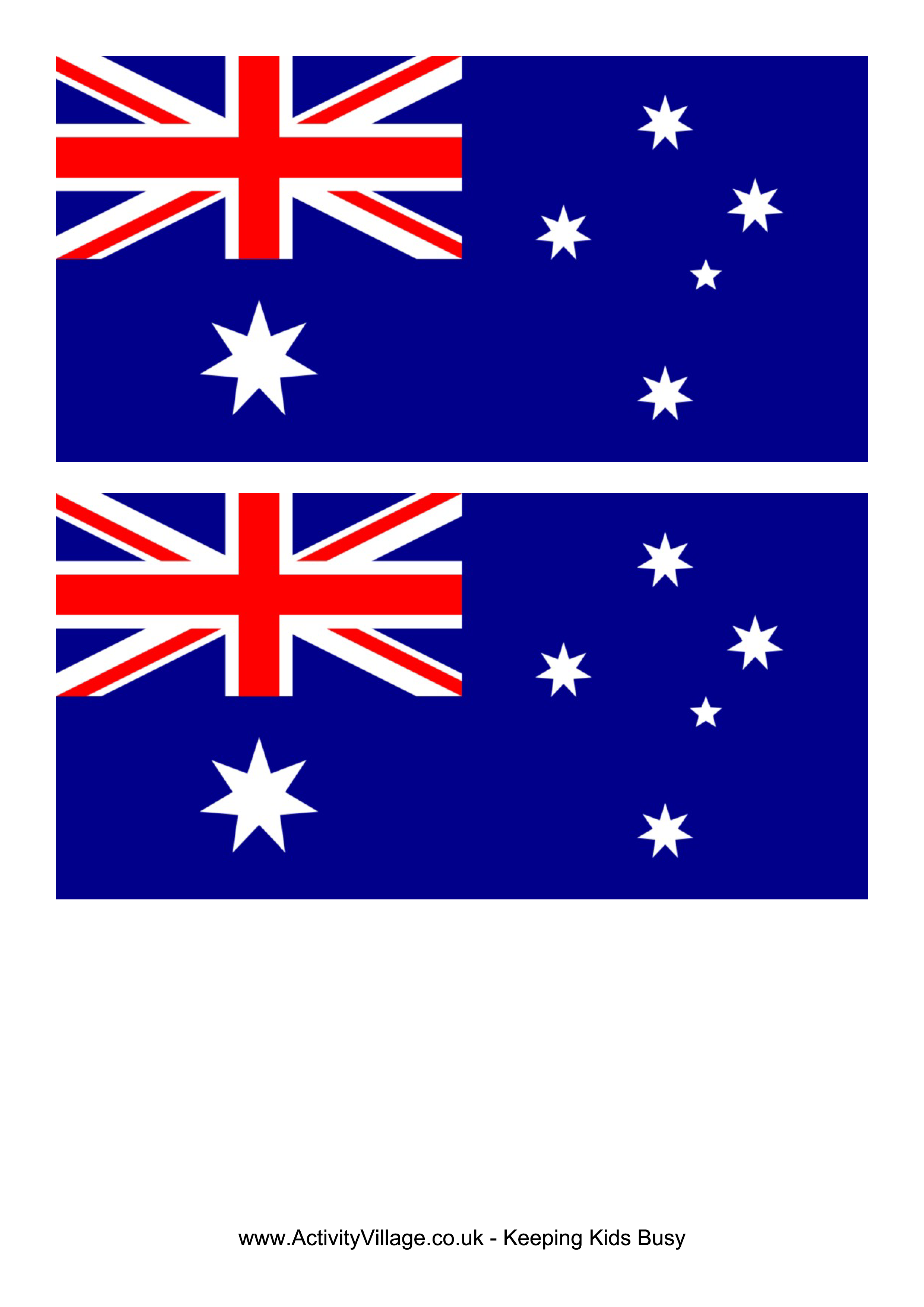 australia flag Hauptschablonenbild