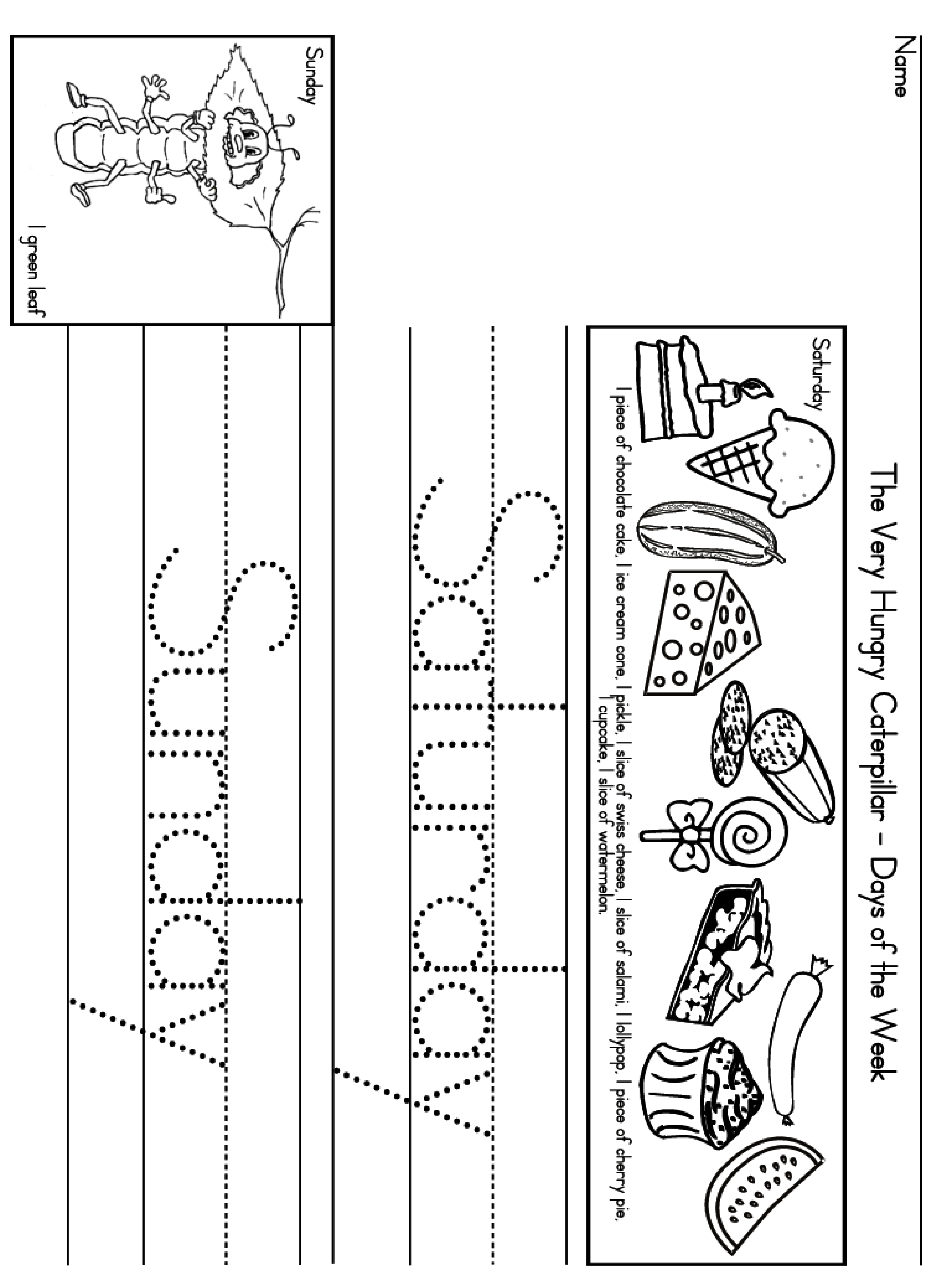 learn to write saturday sunday template