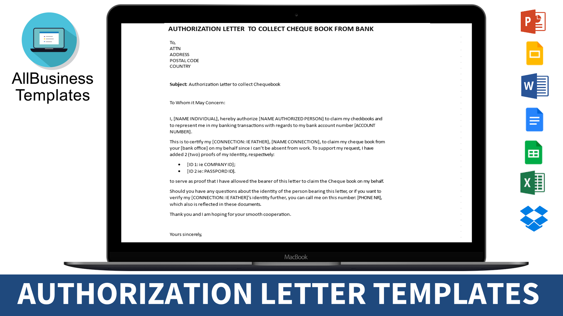 Simple Authorization Letter Sample from www.allbusinesstemplates.com