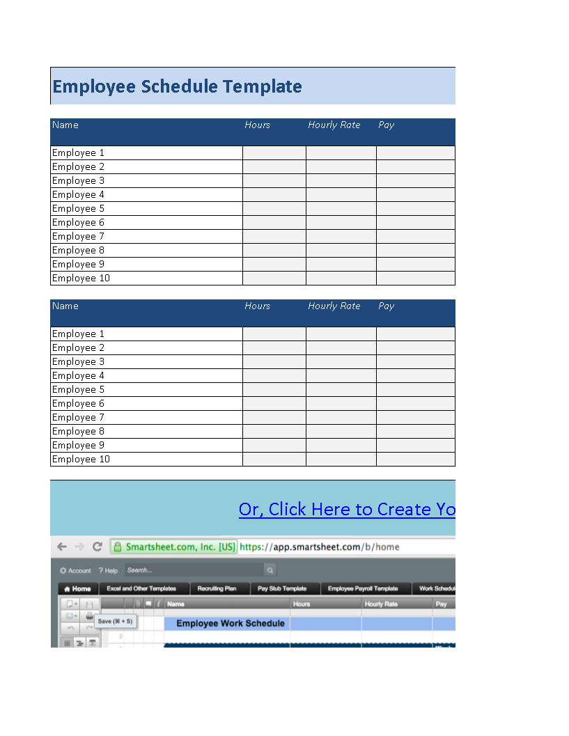 t chart for employment plantilla imagen principal