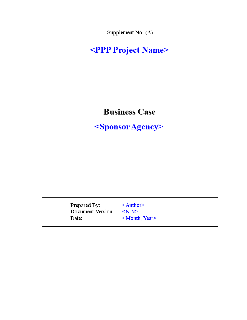 business case for project word template