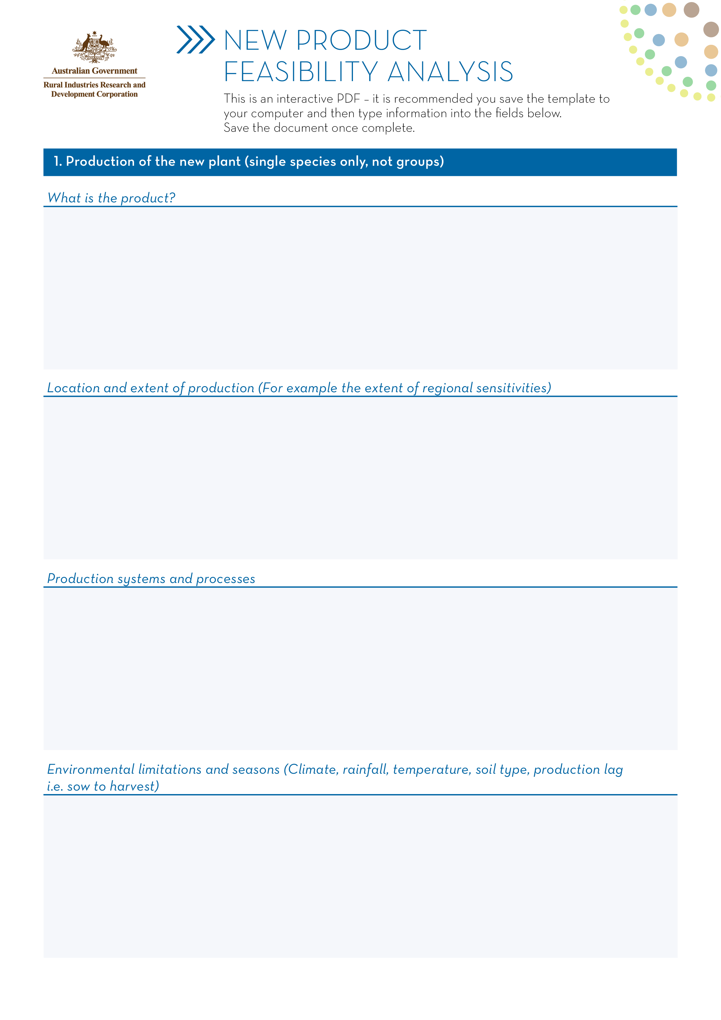 product feasibility analysis template