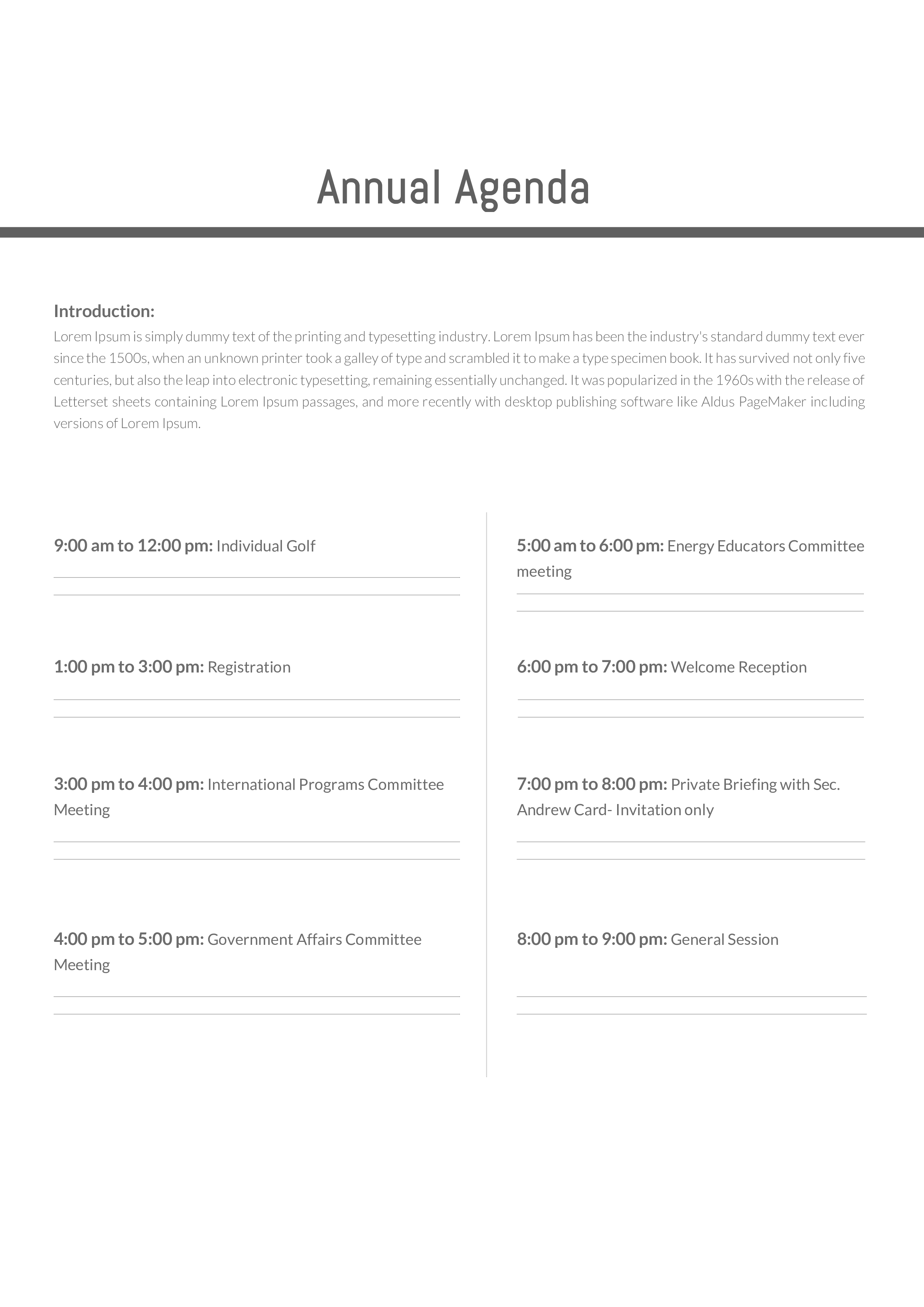 annual agenda planner plantilla imagen principal