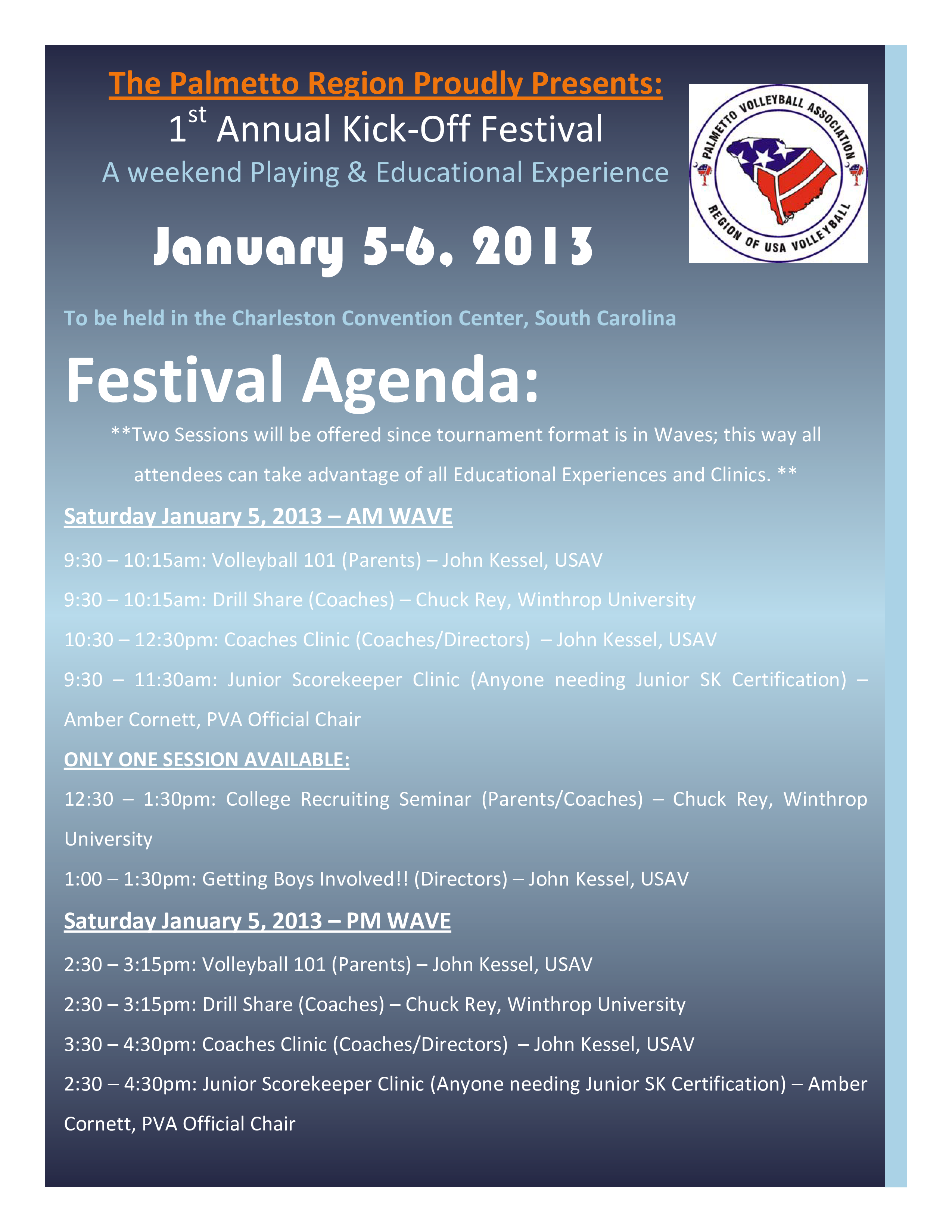 Sample Festival Agenda main image