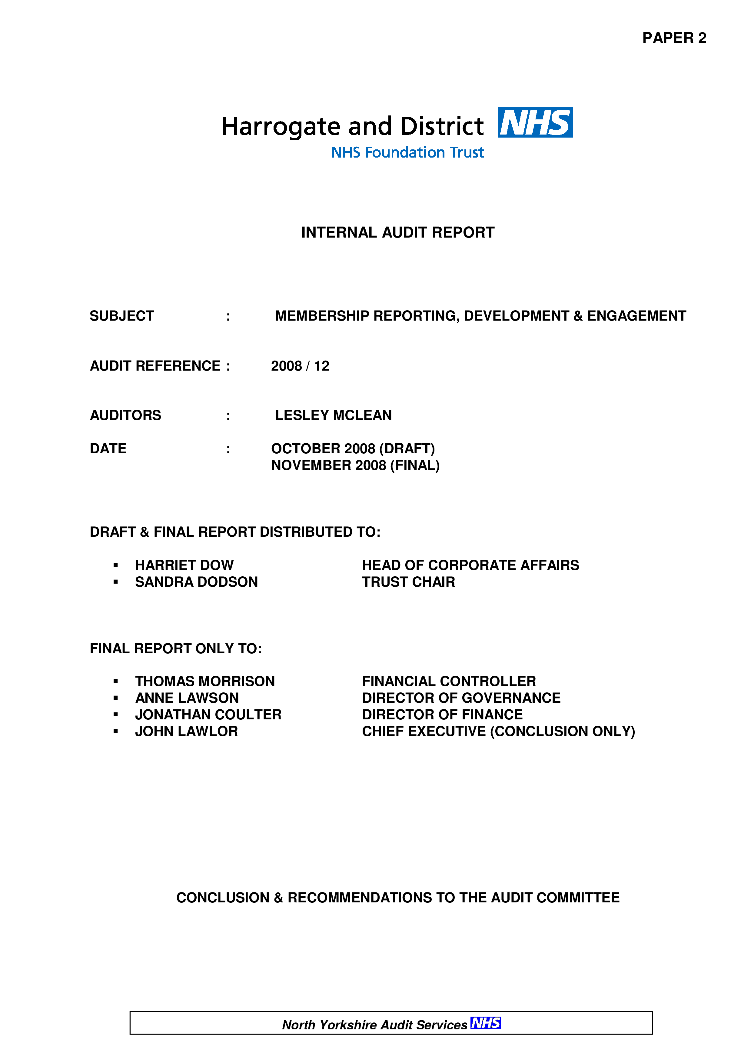 internal auditing report template Hauptschablonenbild