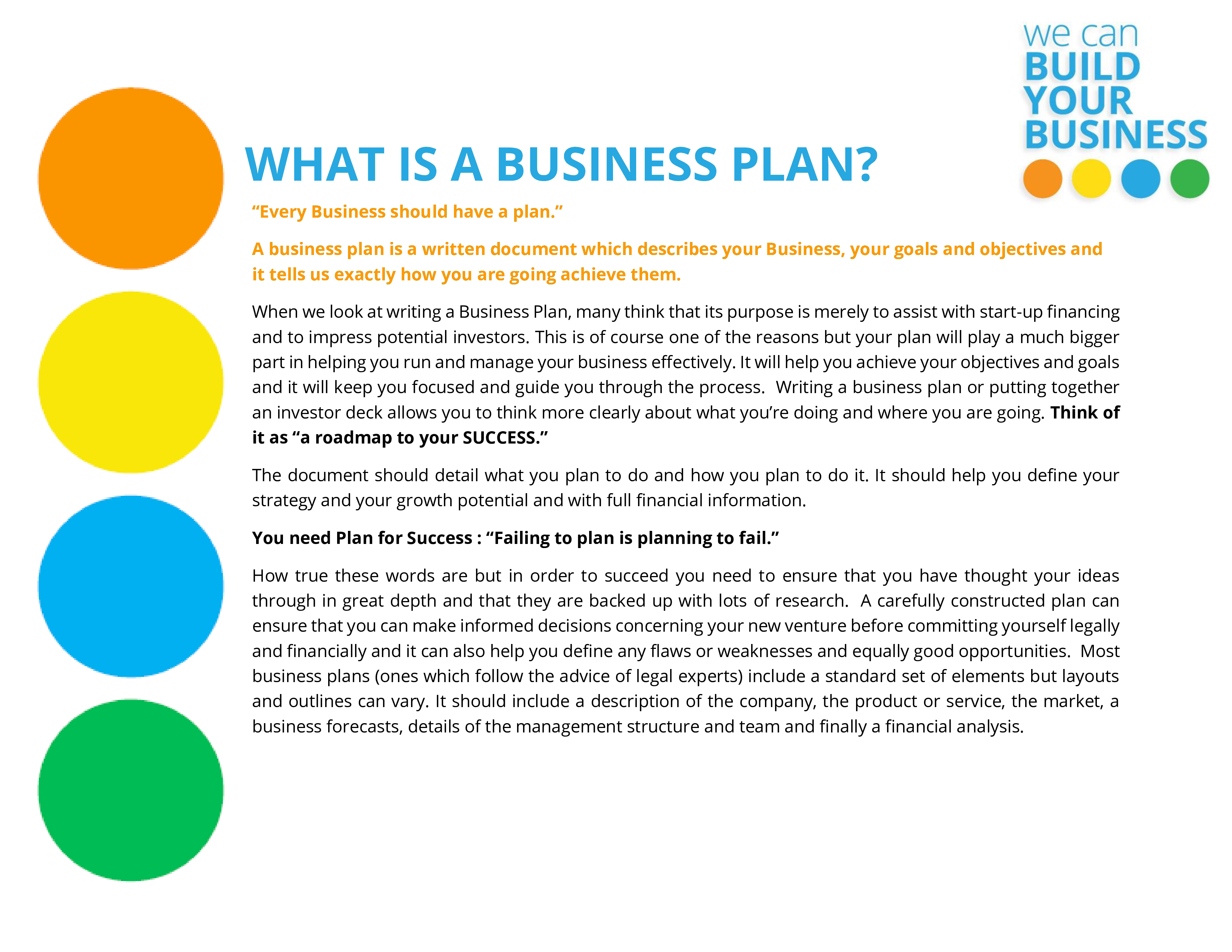 Business Plan Guidance Template main image