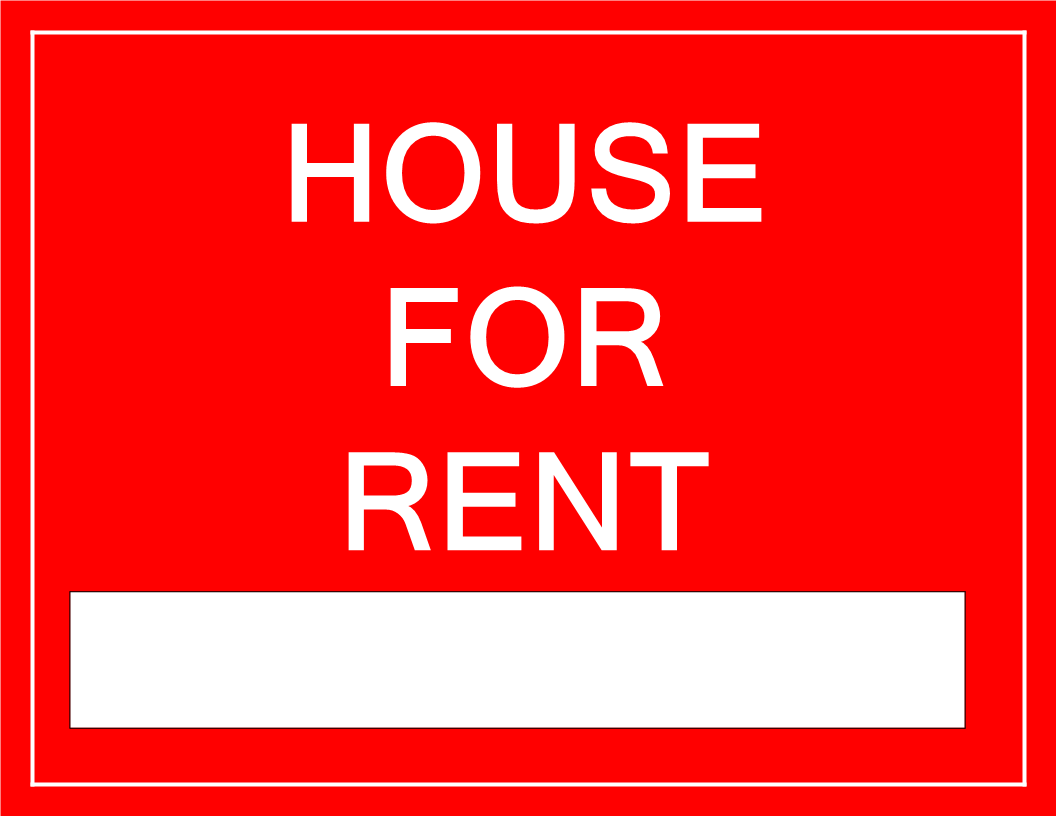 for rent sign for a house plantilla imagen principal