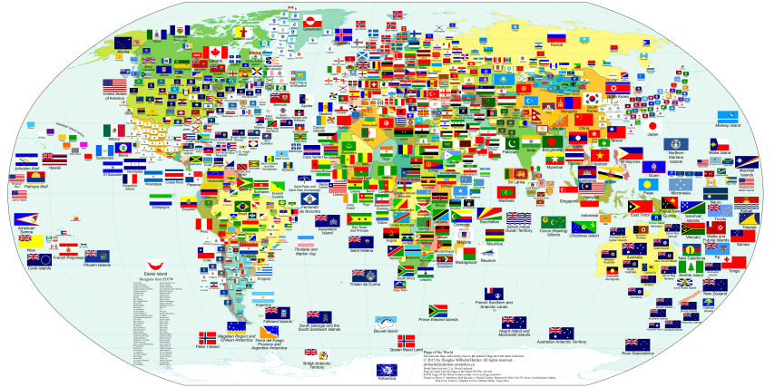 flag of the world Hauptschablonenbild