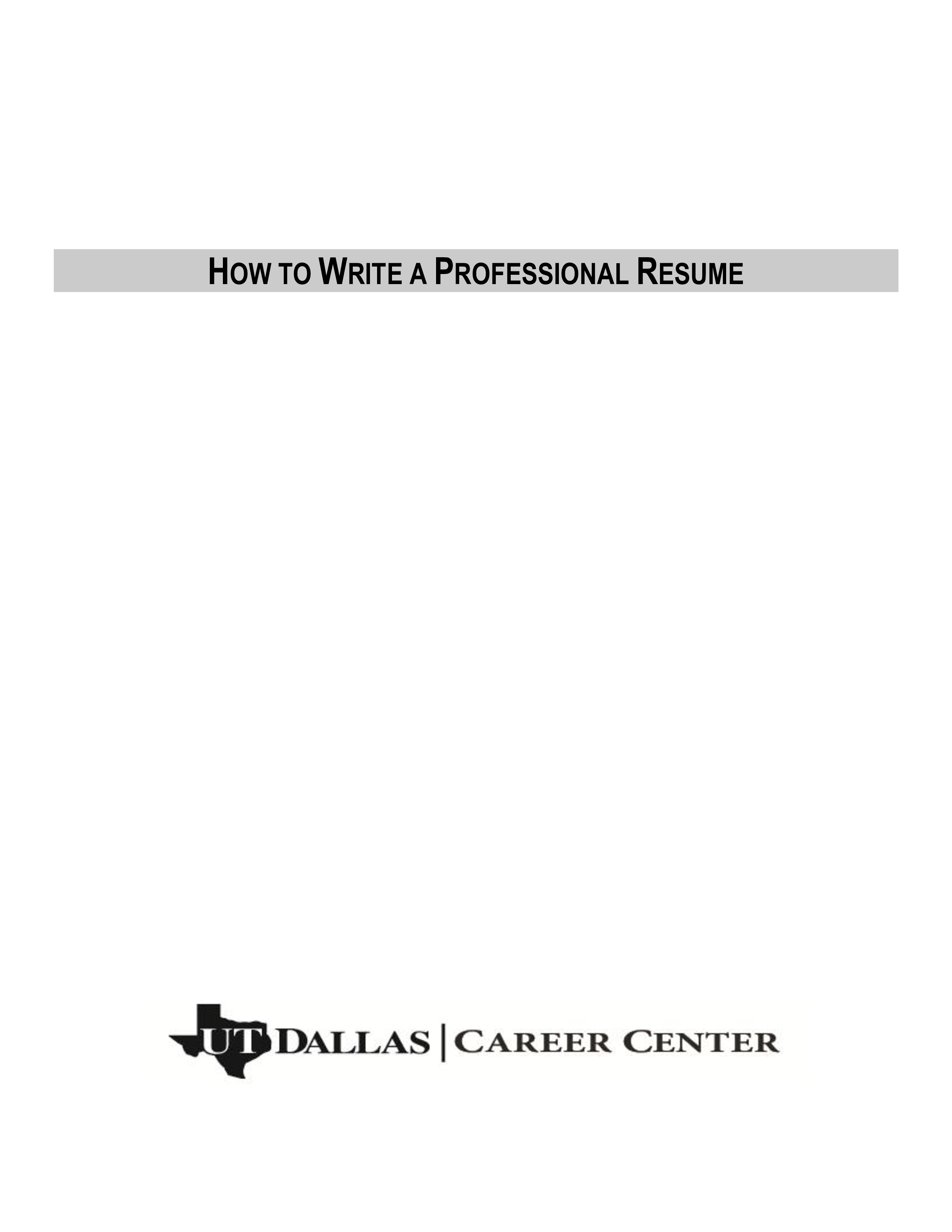 printable professional resume template