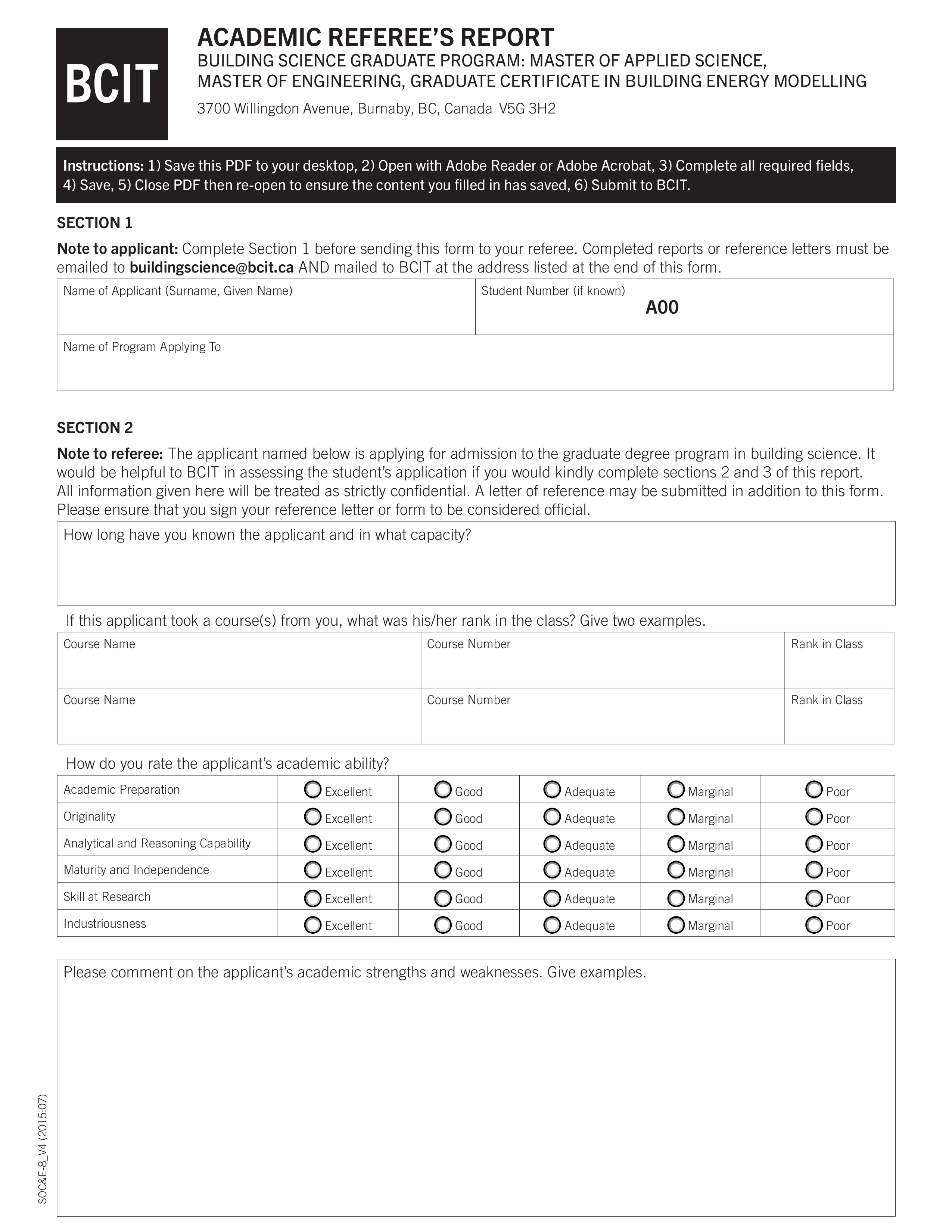 Academic Referes 模板