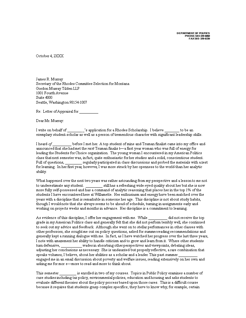 Kostenloses Student Grant Application Letter template