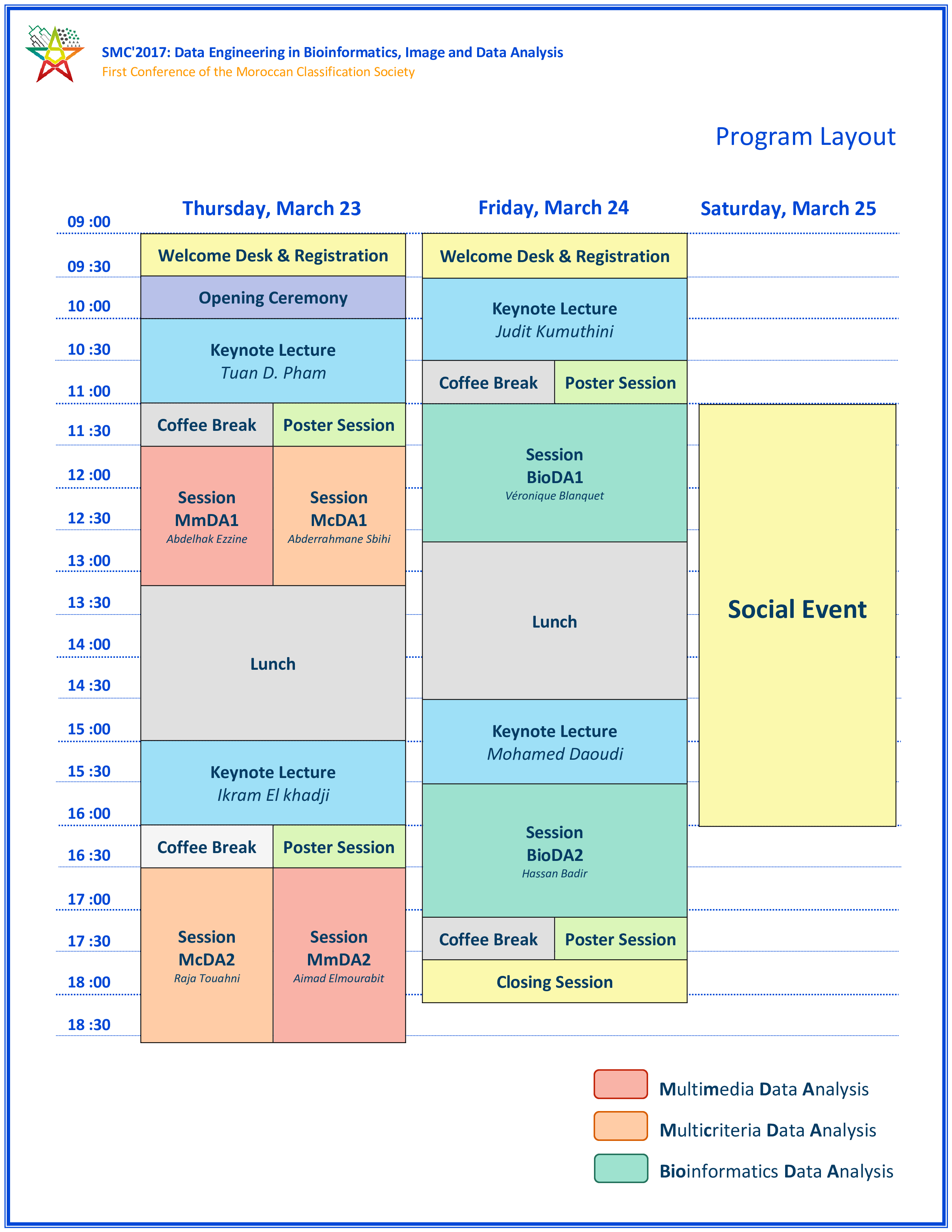 Social Event Program Layout 模板