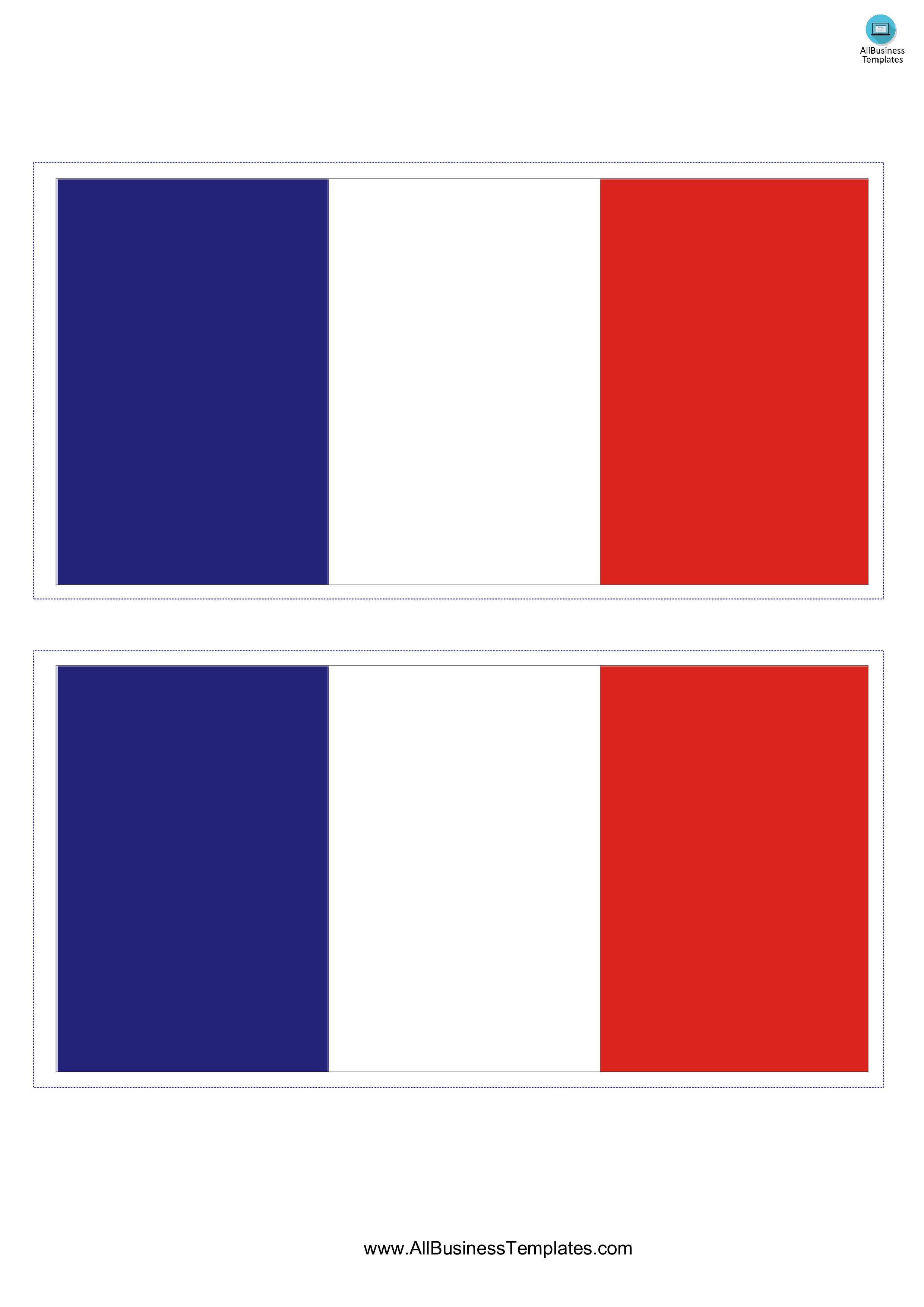 flag of france template