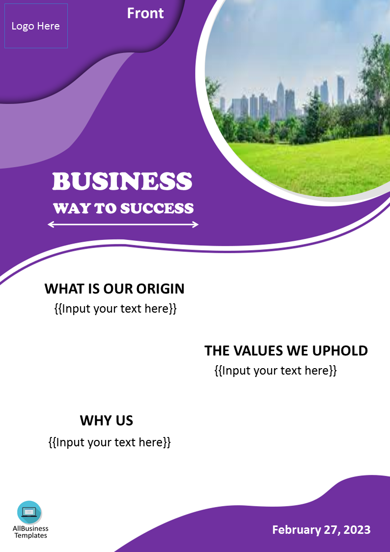 business flyer design template