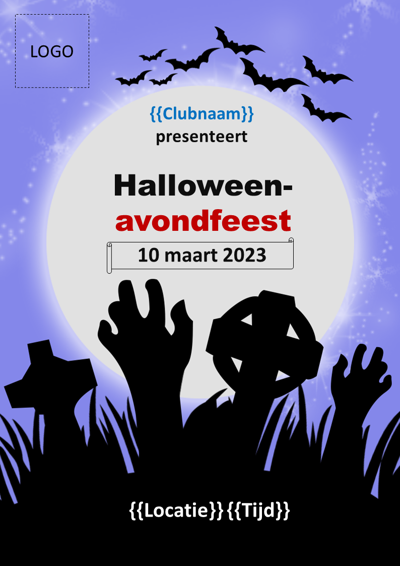 halloween feest flyer Hauptschablonenbild