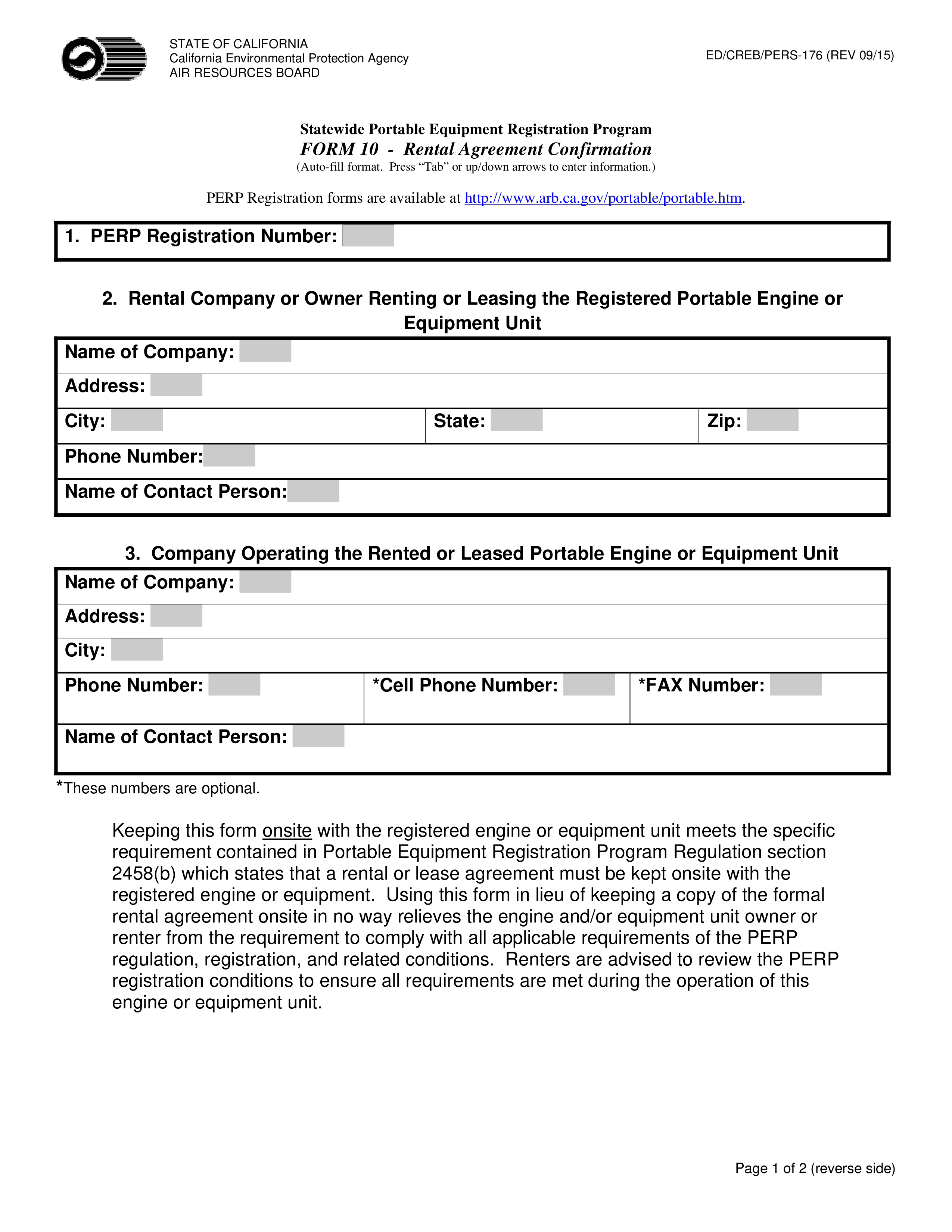 rental agreement confirmation Hauptschablonenbild