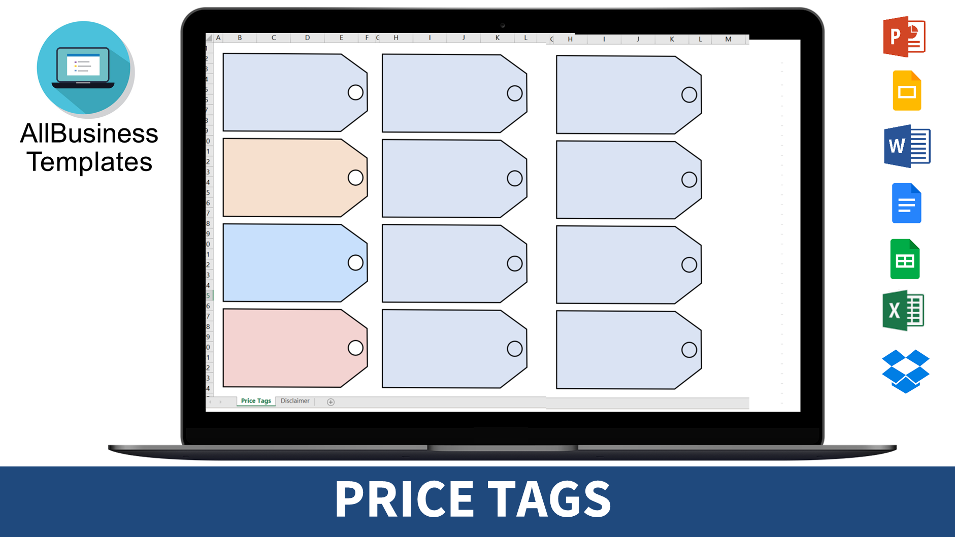 Price Tags Excel main image