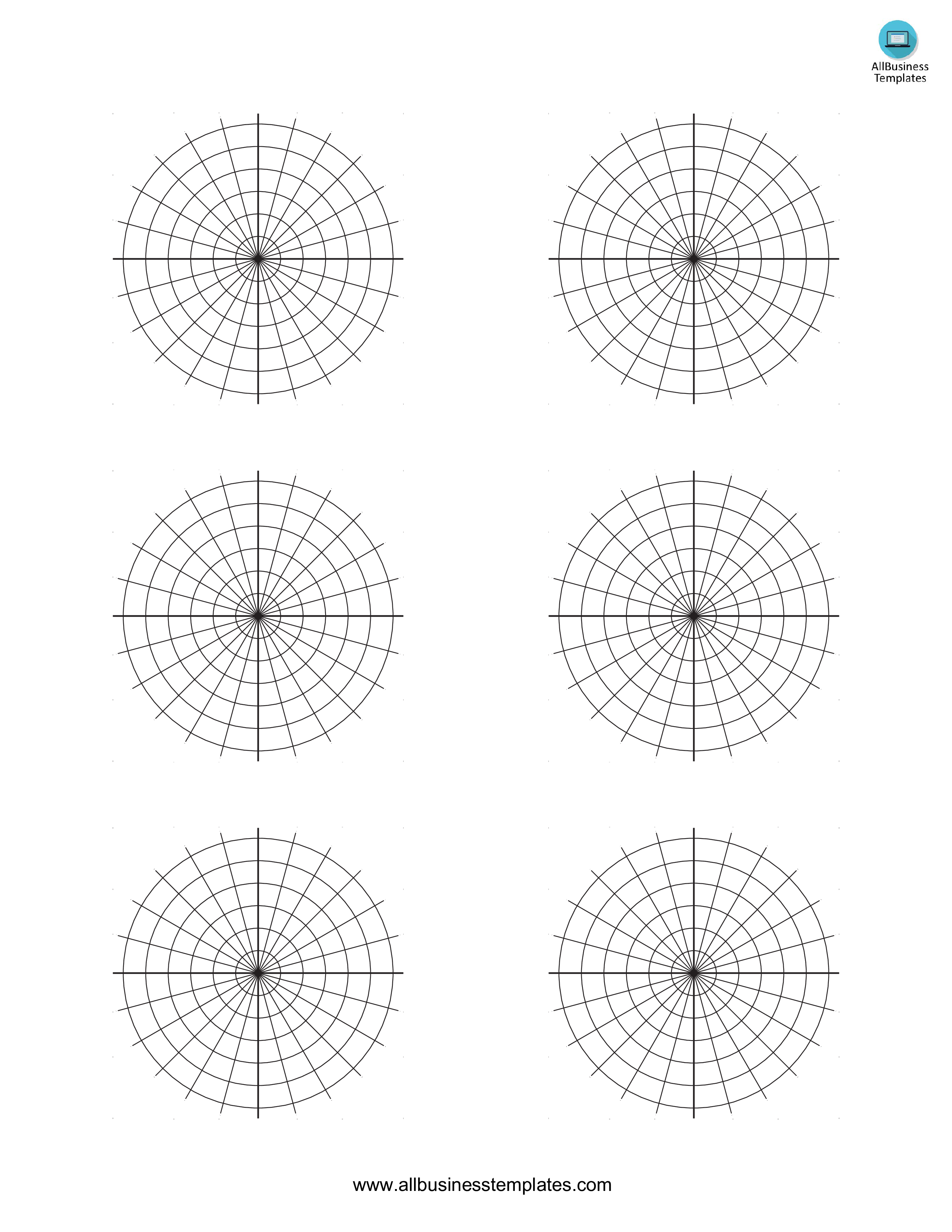printable polar graph paper templates at