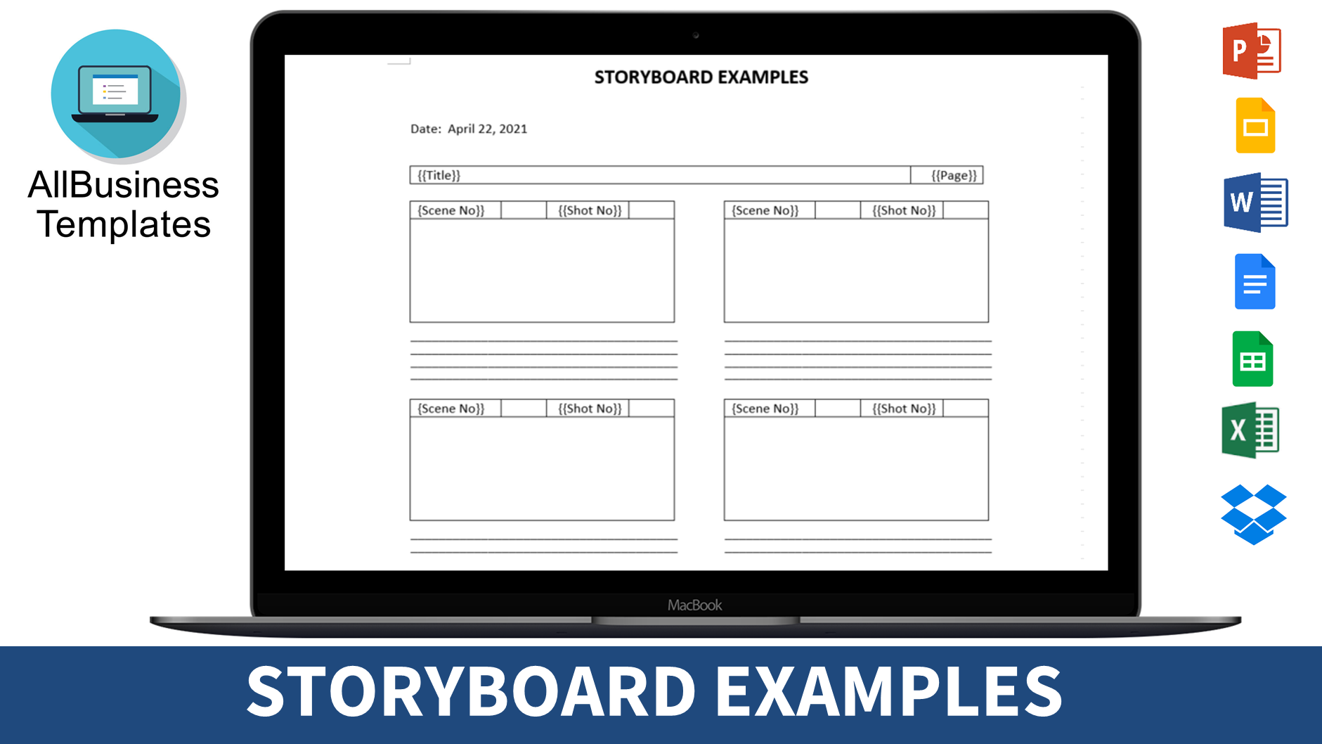 storyboard example Hauptschablonenbild