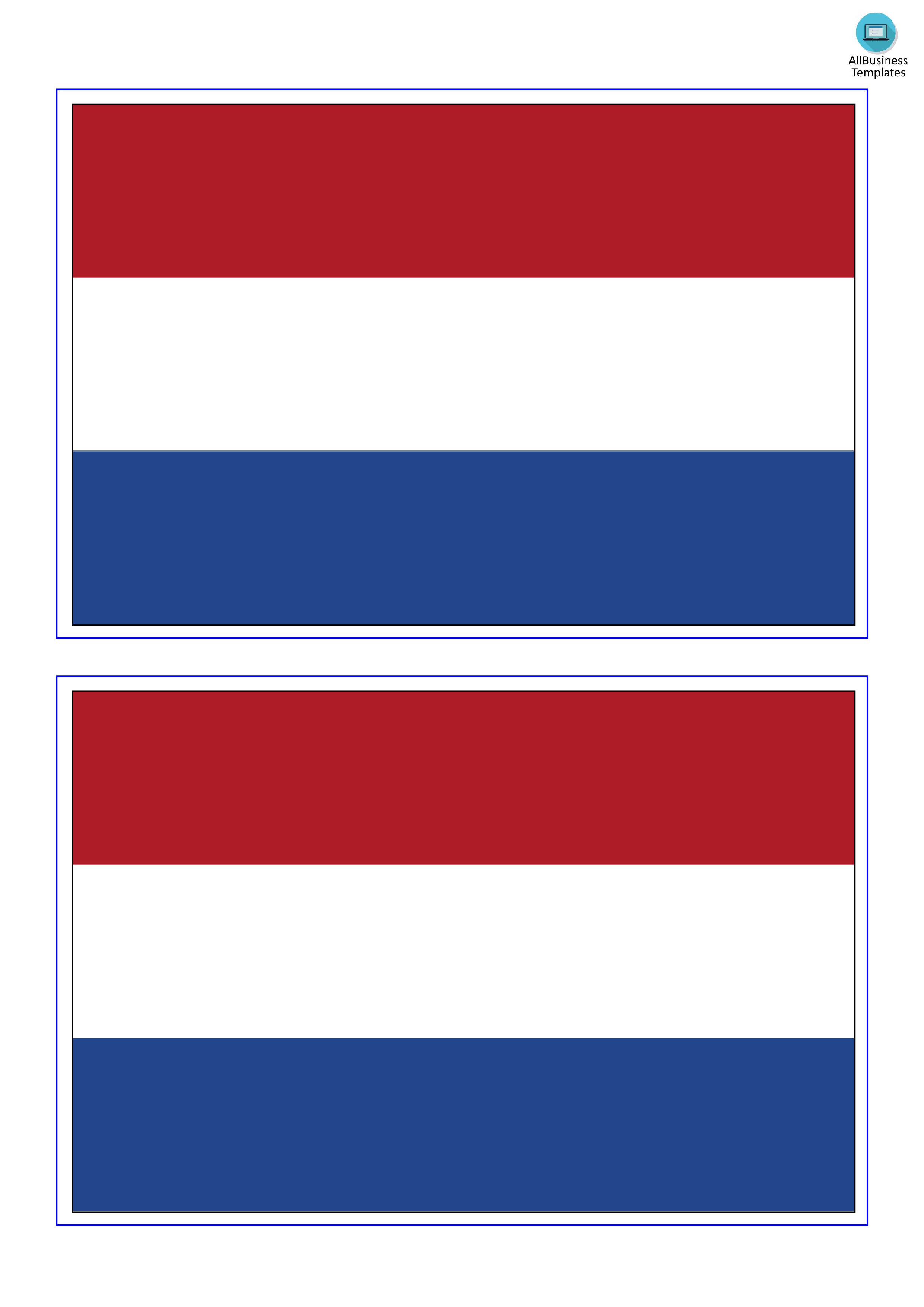 Netherlands Flag Templates at