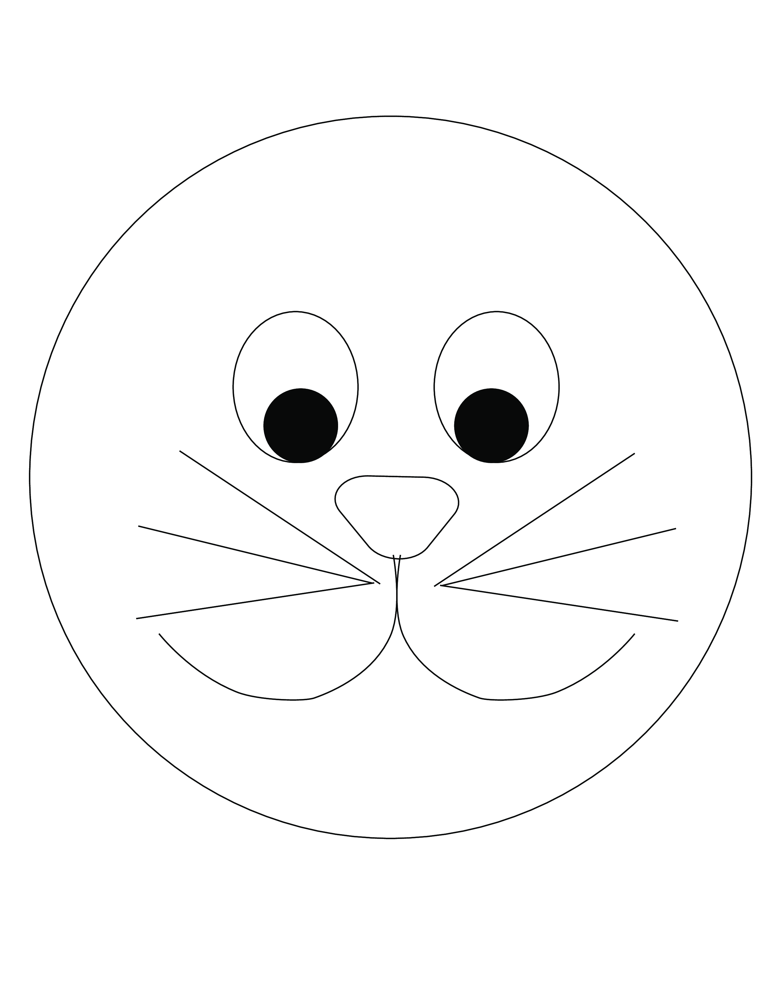 Bunny Face Template main image