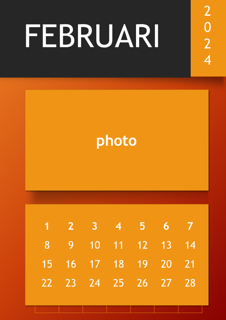 Kalender 2024 PPT template 模板