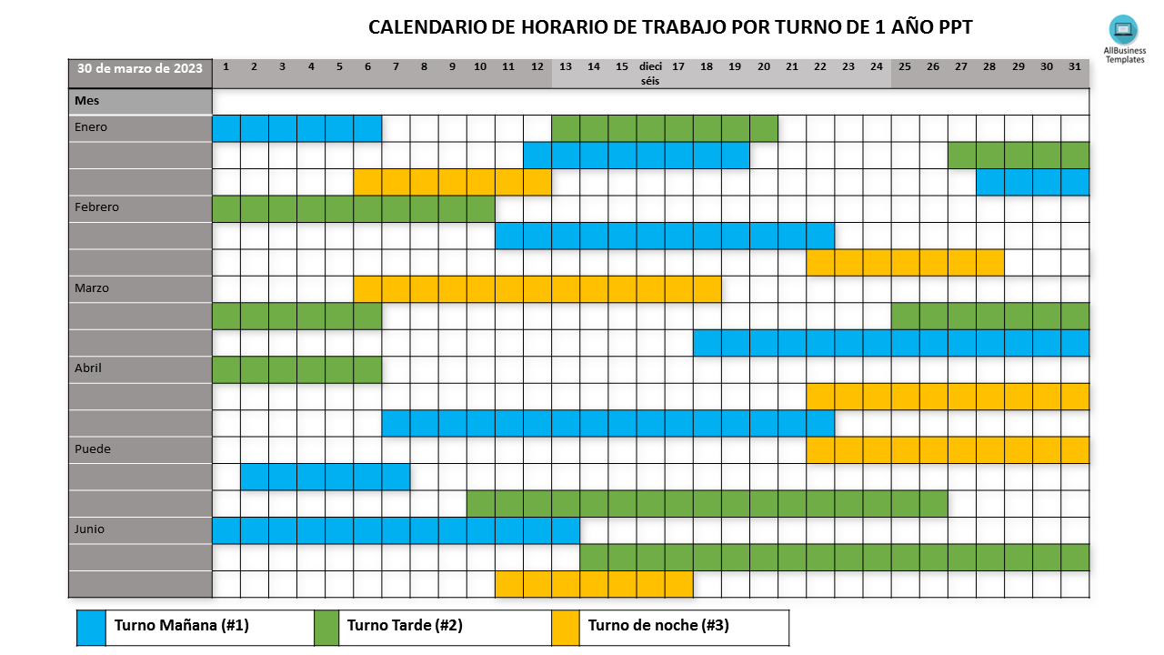 programador de turnos modèles