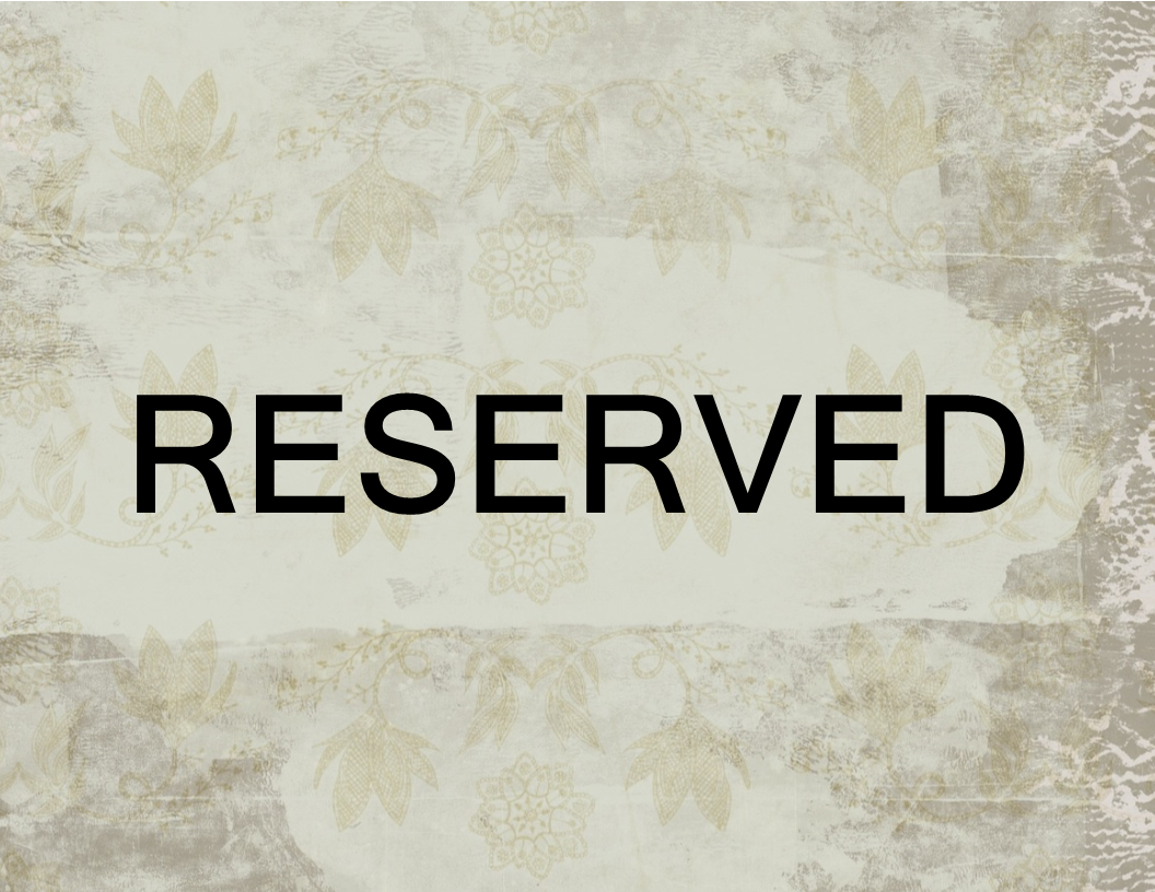 Reserved Sign plate 模板